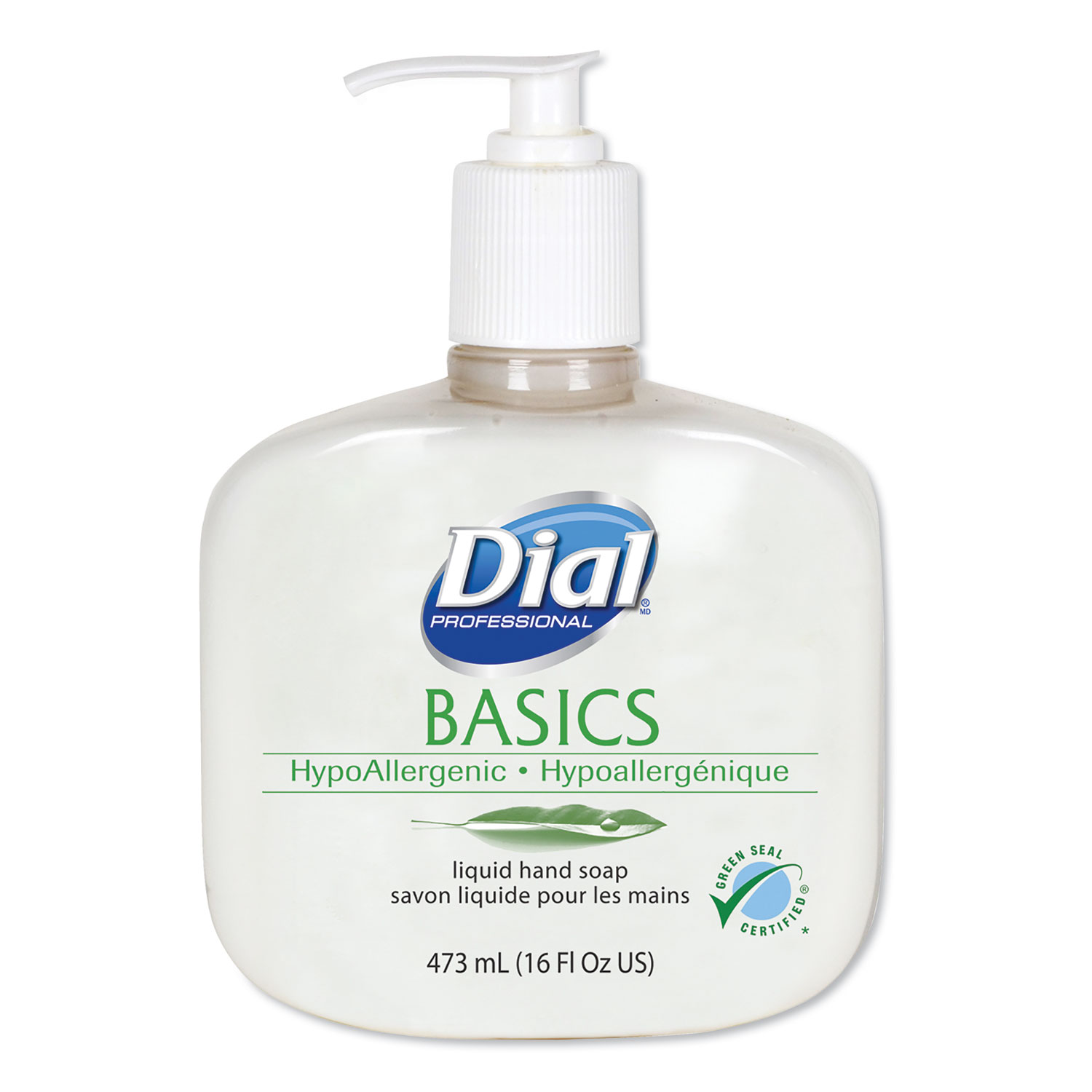  Dial Professional DIA 06044 Basics Liquid Hand Soap, Fresh Floral, 16 oz Pump, 12/Carton (DIA06044) 