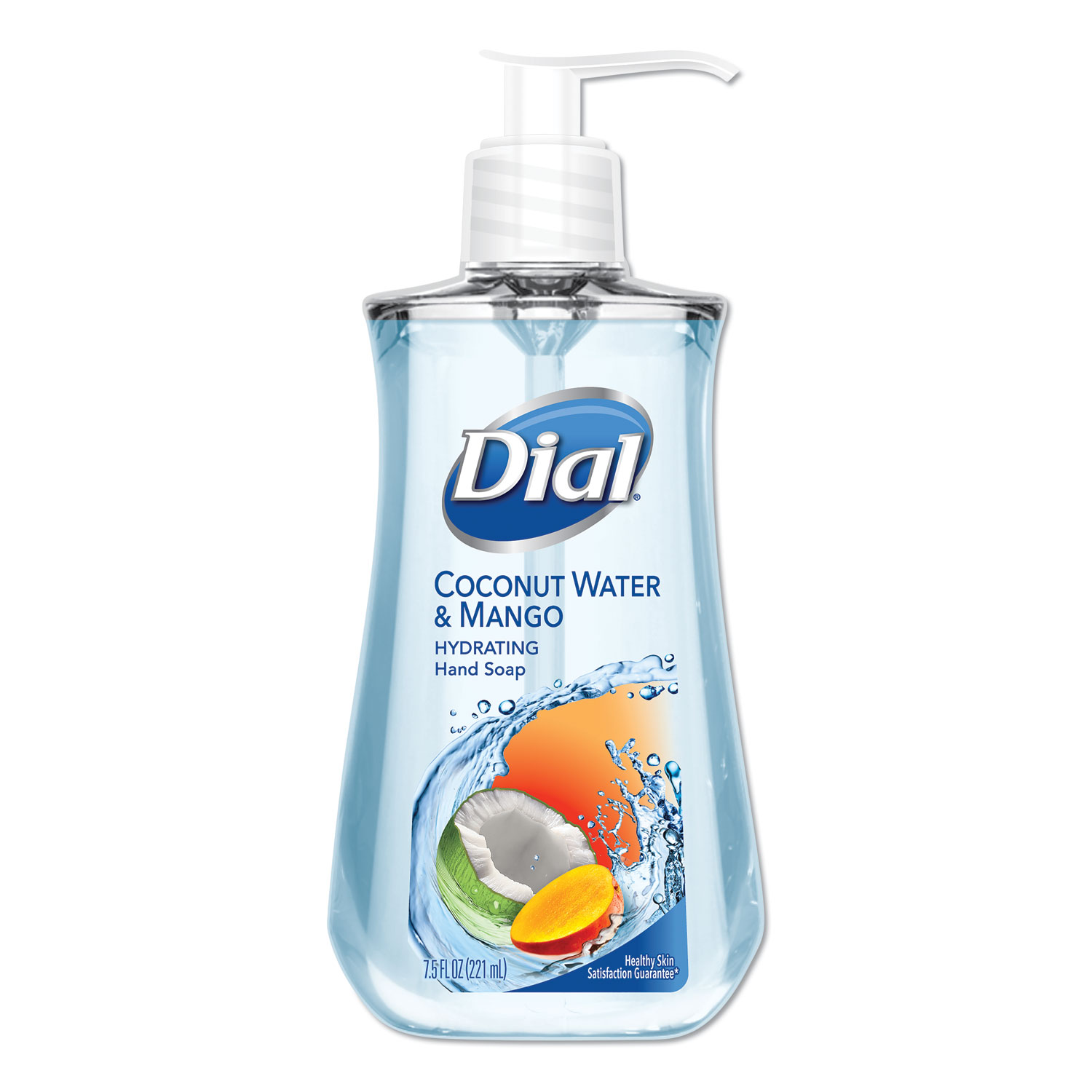  Dial 17000121581 Liquid Hand Soap, 7 1/2 oz Pump Bottle, Coconut Water and Mango (DIA12158EA) 