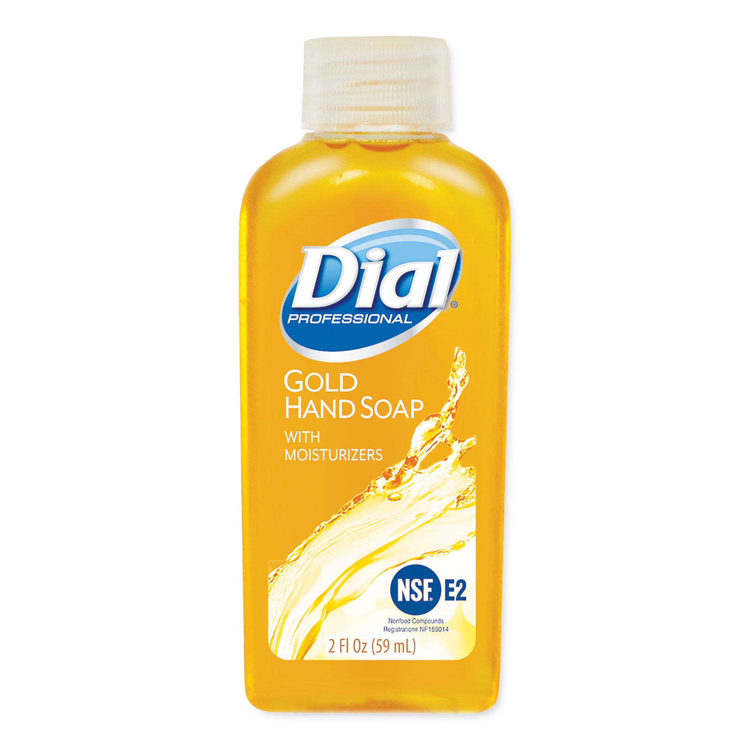  Dial Professional 6059 Gold Antimicrobial Liquid Hand Soap, Floral Fragrance, 2 oz Bottle, 48/Carton (DIA06059) 