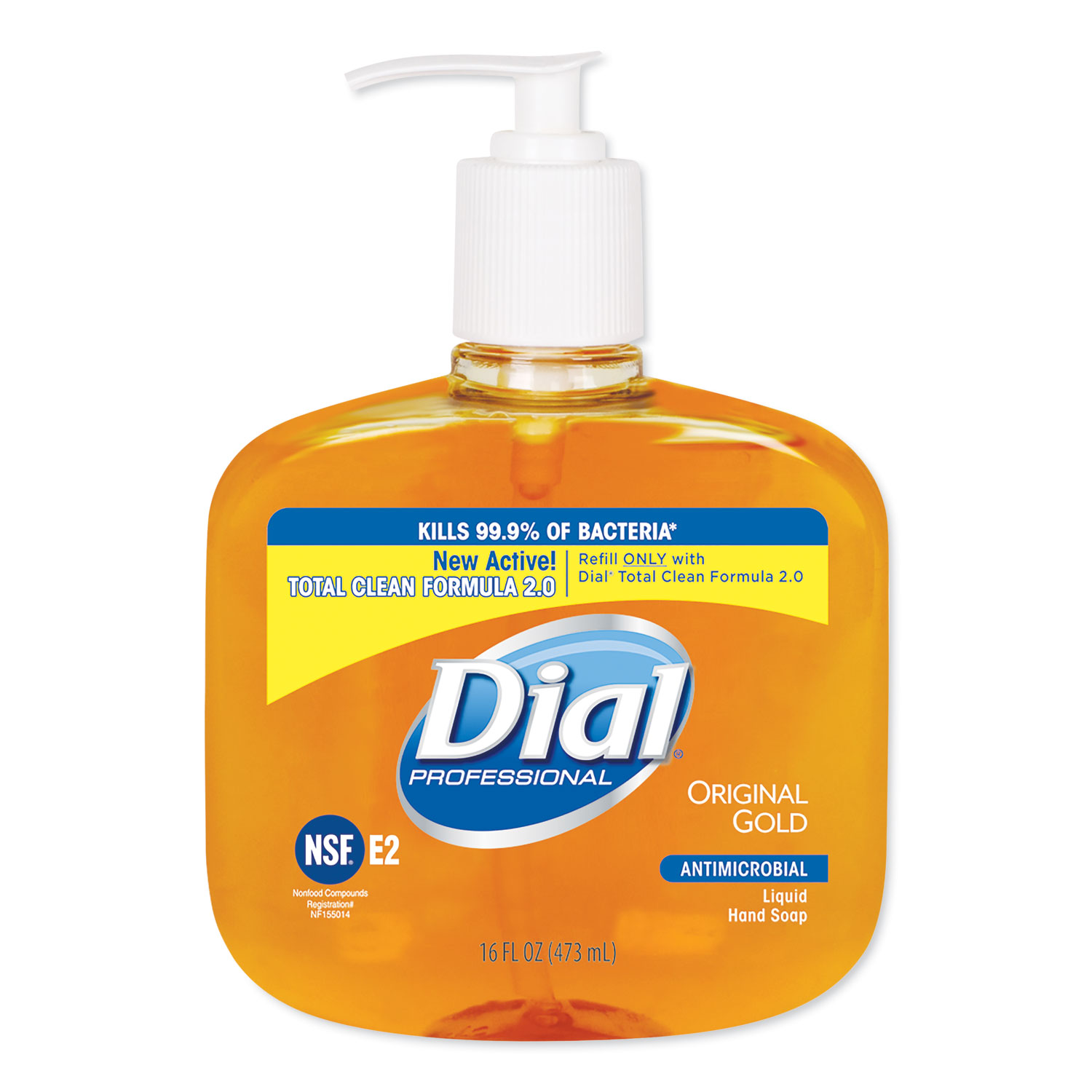  Dial Professional 80790 Gold Antimicrobial Hand Soap, Floral Fragrance, 16 oz Pump Bottle, 12/Carton (DIA80790CT) 
