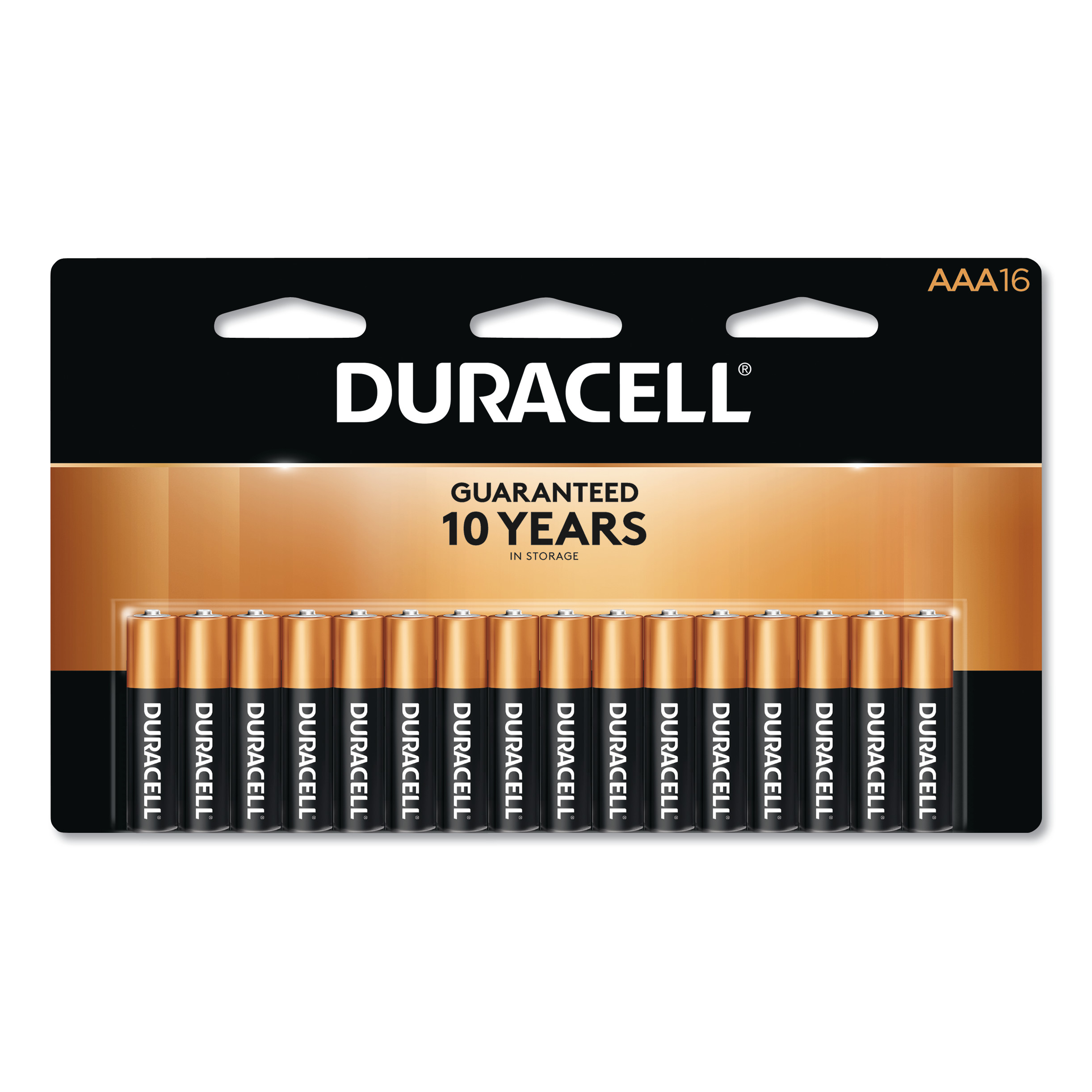  Duracell MN2400B16Z CopperTop Alkaline AAA Batteries, 16/Pack (DURMN2400B16Z) 