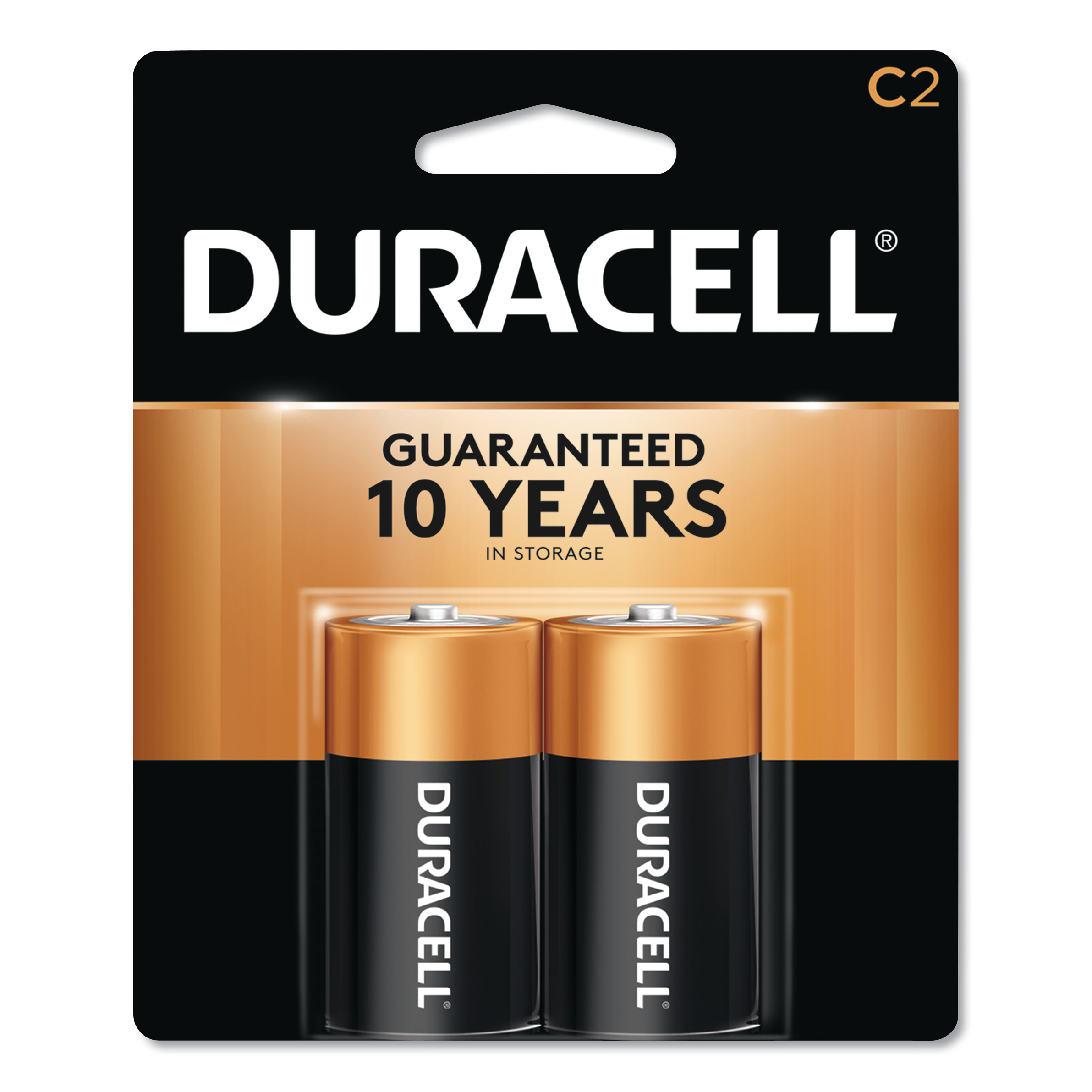  Duracell MN1400B2Z CopperTop Alkaline C Batteries, 2/Pack (DURMN1400B2Z) 