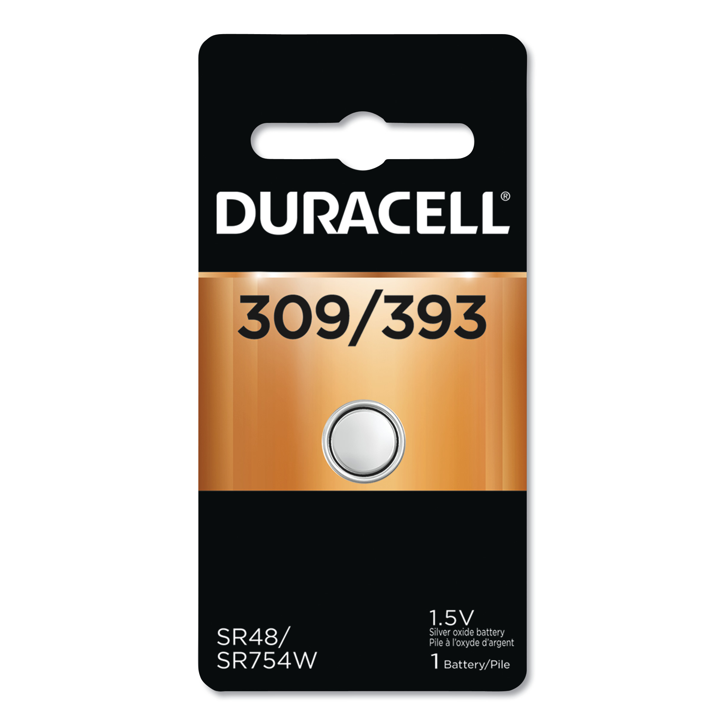  Duracell DUR309/393BPK Button Cell Battery, 309/393, 1.5V (DURD309393) 