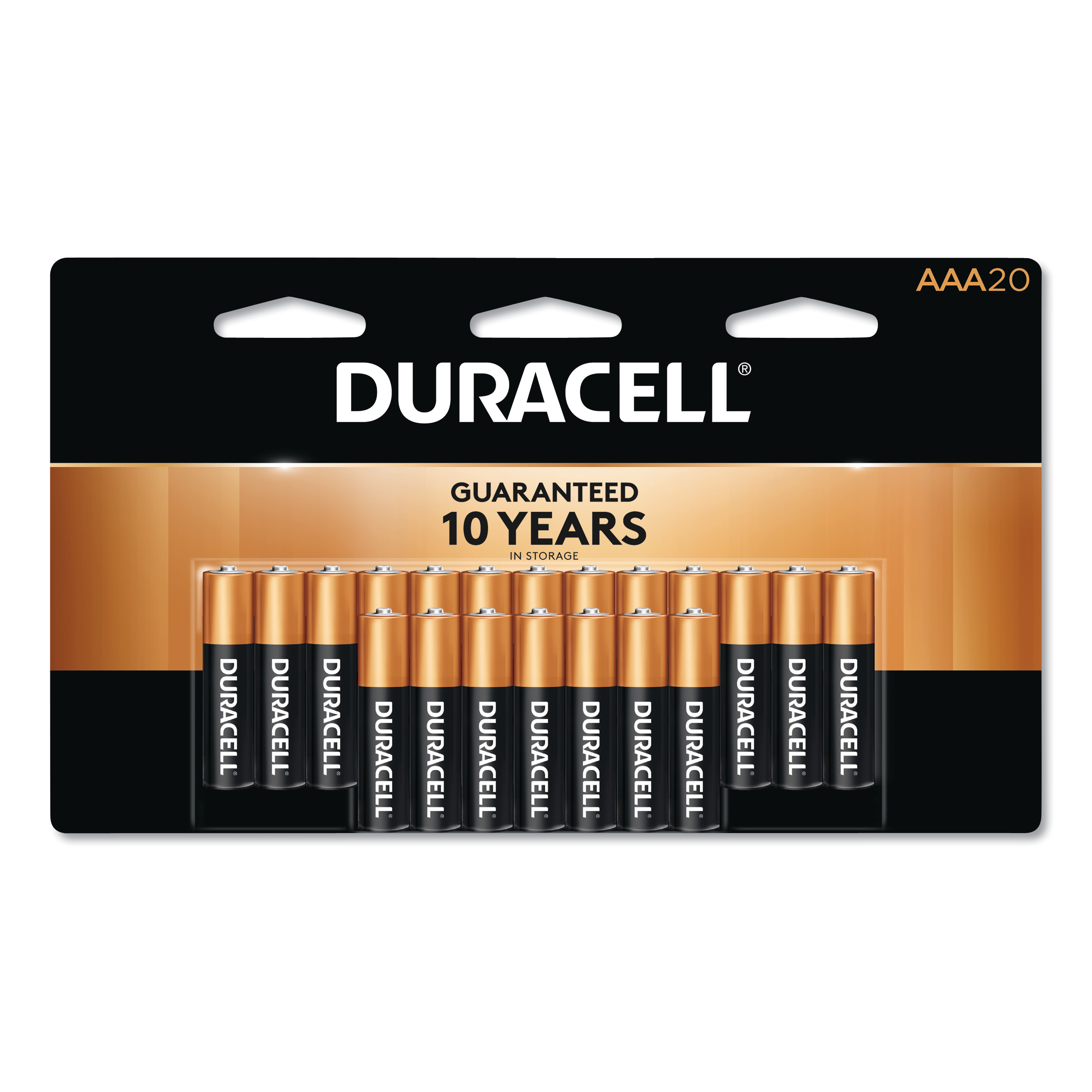  Duracell MN2400B20Z CopperTop Alkaline AAA Batteries, 20/Pack (DURMN2400B20Z) 