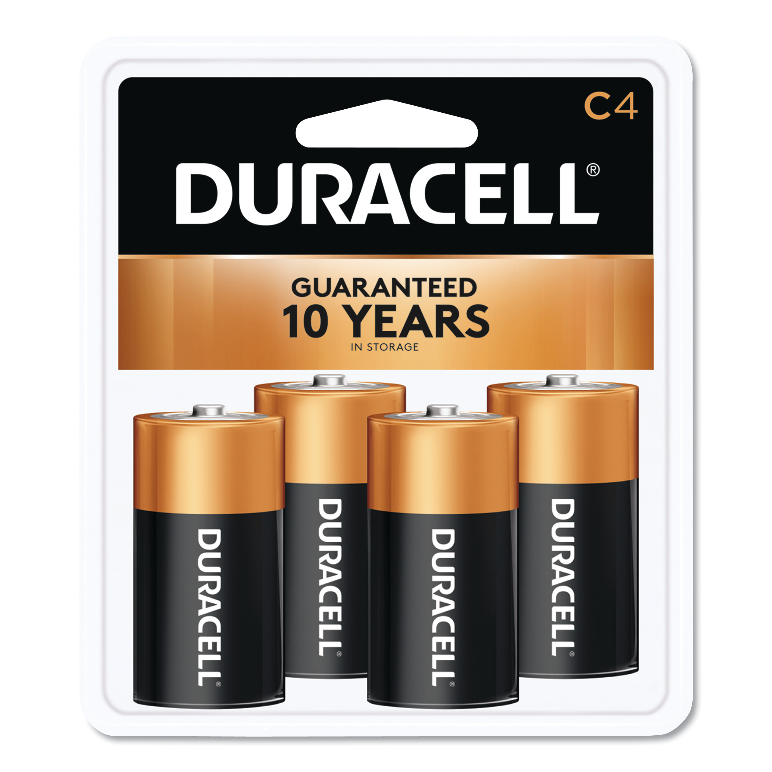  Duracell MN1400R4Z CopperTop Alkaline C Batteries, 4/Pack (DURMN1400R4ZX17) 