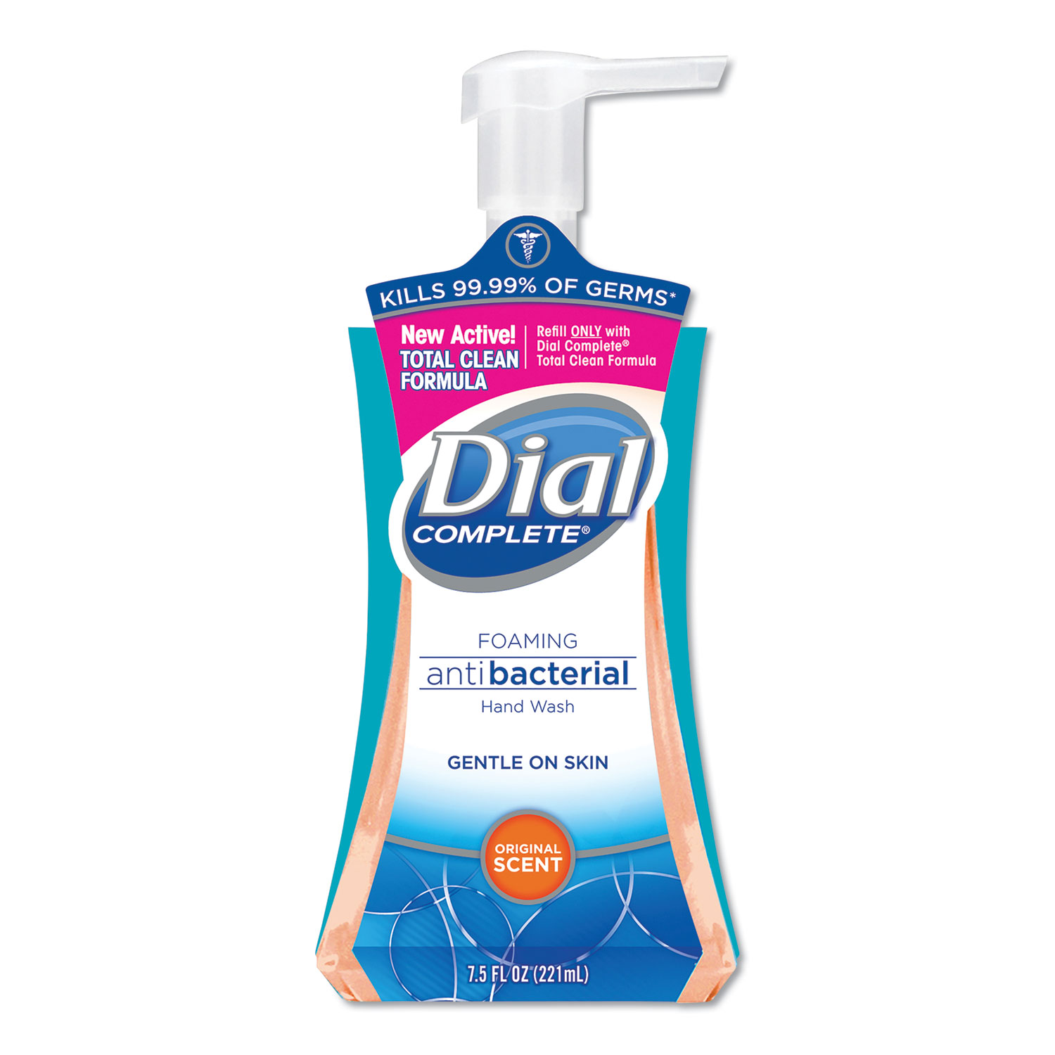  Dial 02936CT Antibacterial Foaming Hand Wash, Original Scent, 7.5 oz Pump Bottle, 8/Carton (DIA02936CT) 