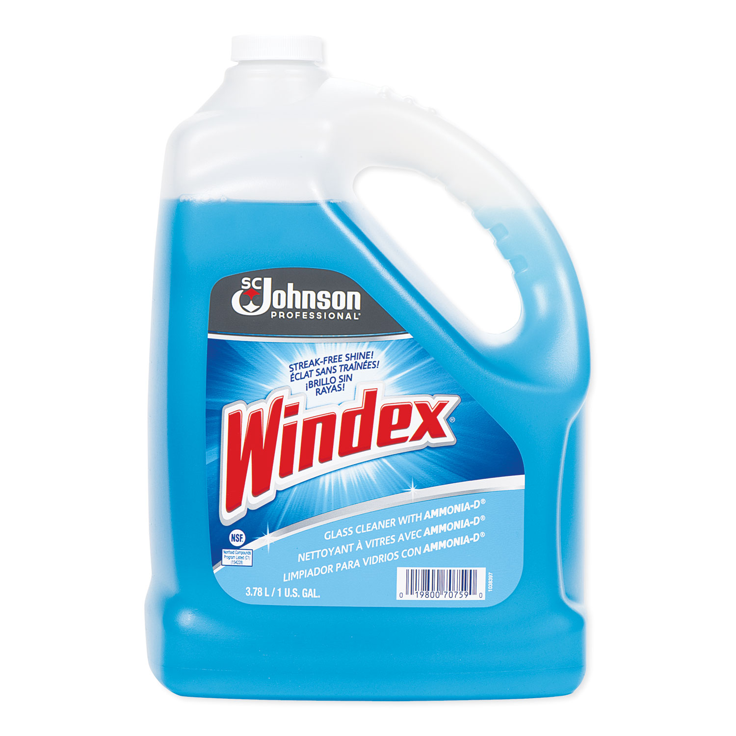  Windex 696503EA Glass Cleaner with Ammonia-D, 1gal Bottle (SJN696503EA) 
