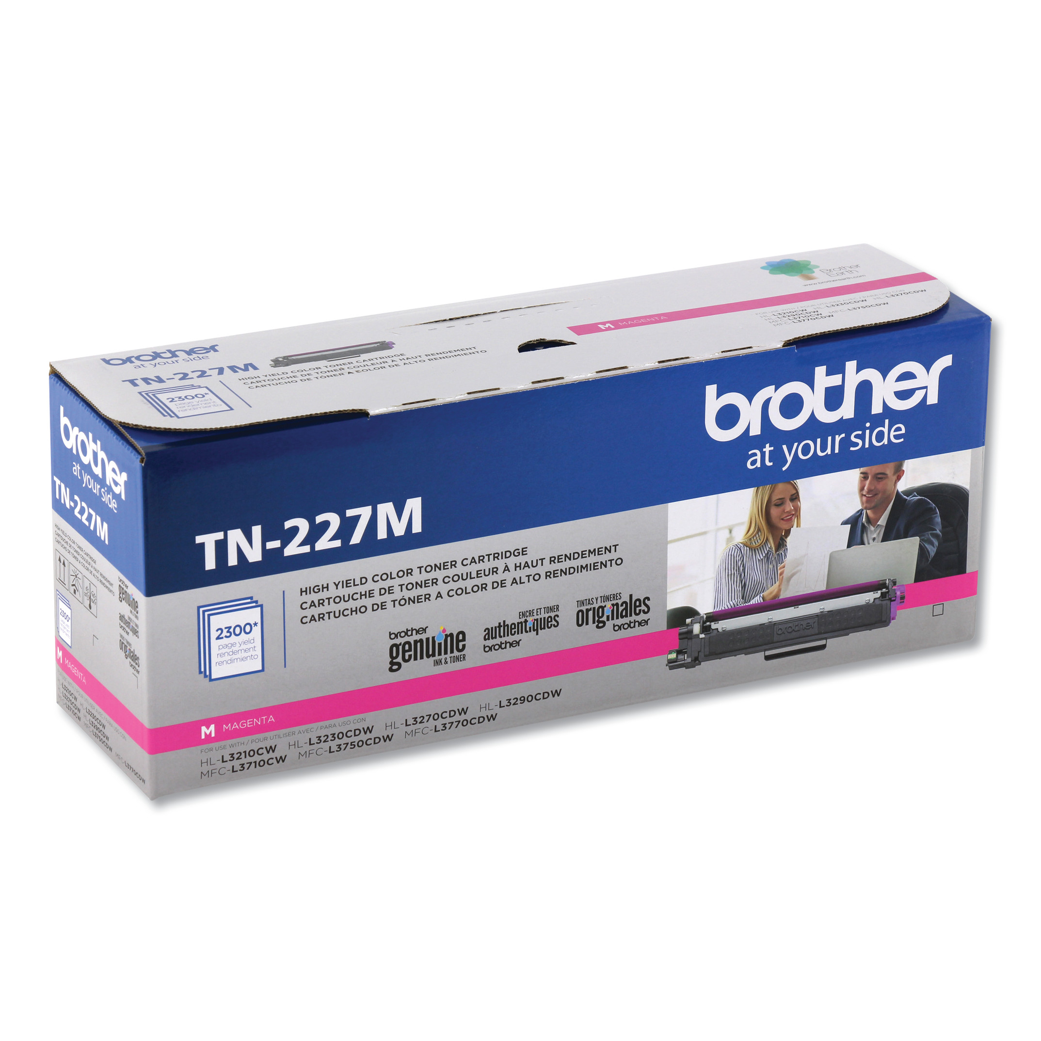  Brother TN227M TN227M High-Yield Toner, 2300 Page-Yield, Magenta (BRTTN227M) 