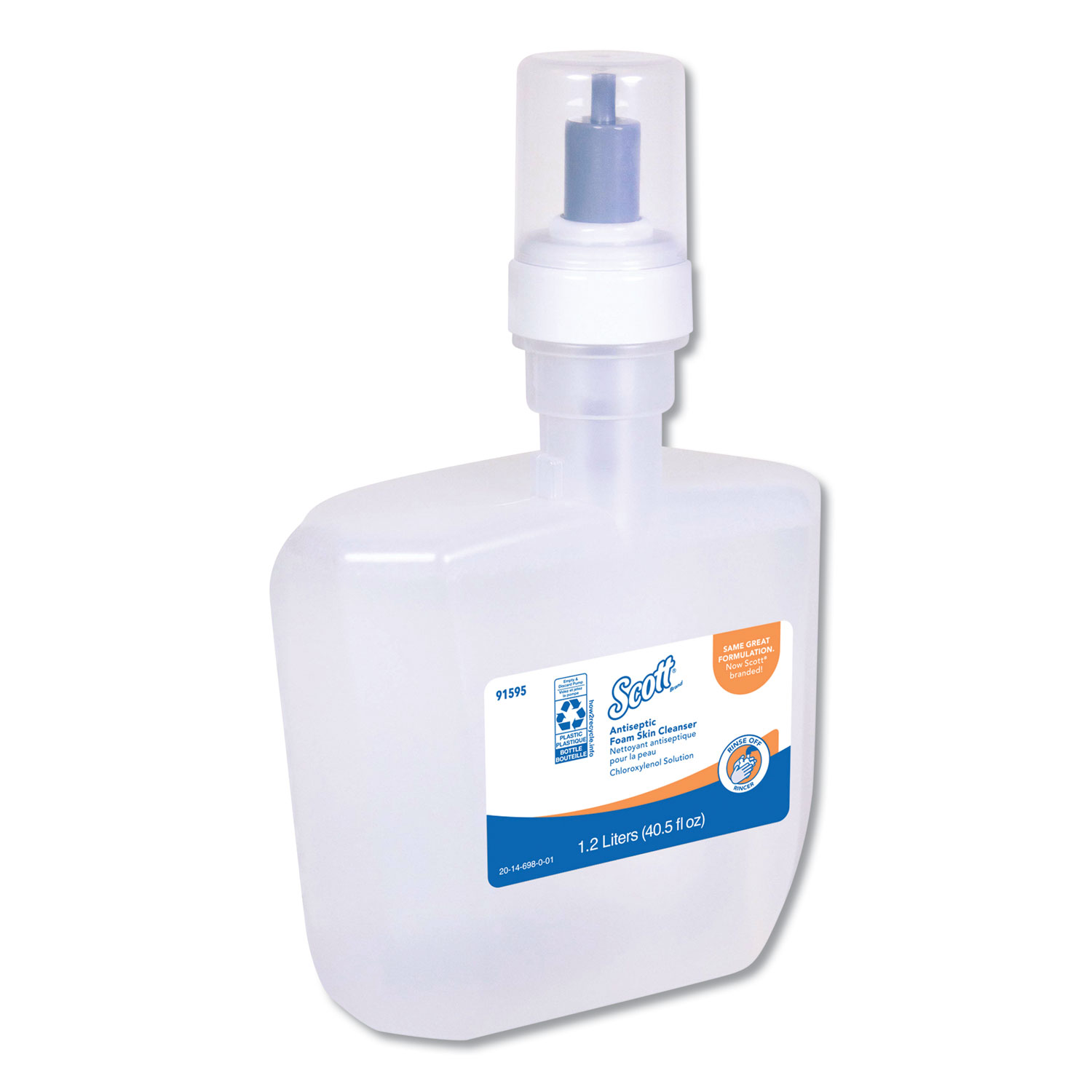  Scott 91595 Control Antiseptic Foam Skin Cleanser, Unscented, 1200 mL Refill (KCC91595) 
