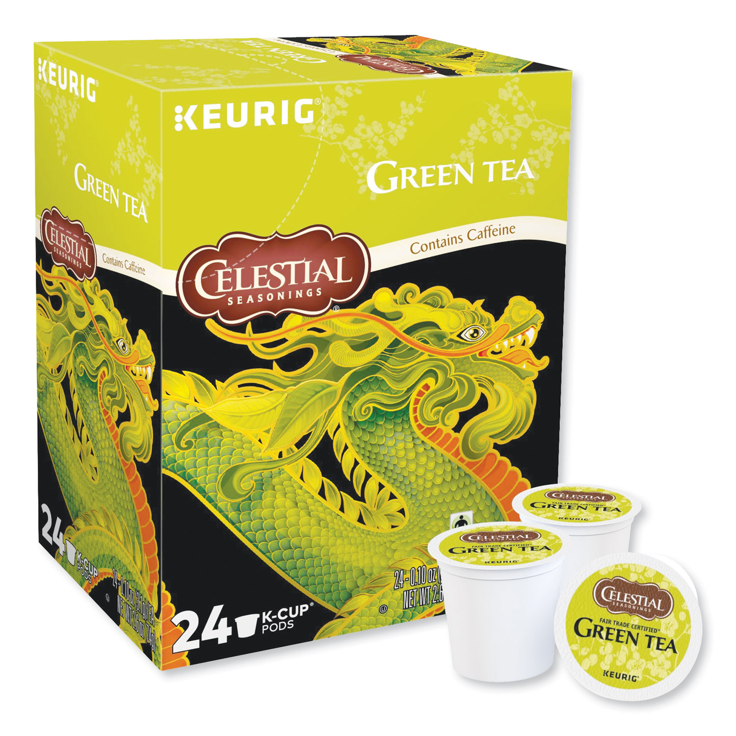GMT14734 Celestial Seasonings Green Tea KCups Zuma