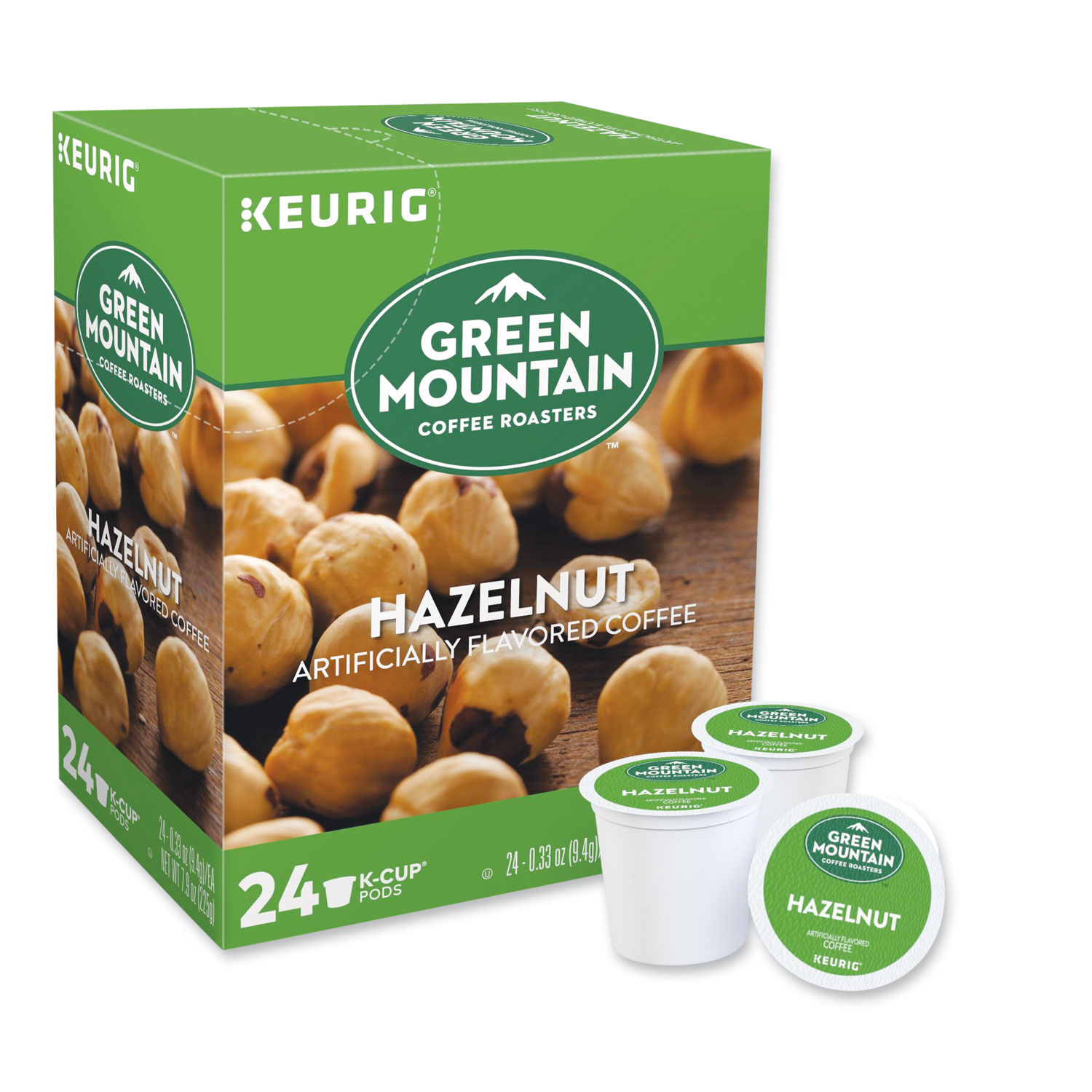 GMT6792 Green Mountain Coffee Hazelnut Coffee K-Cups - Zuma