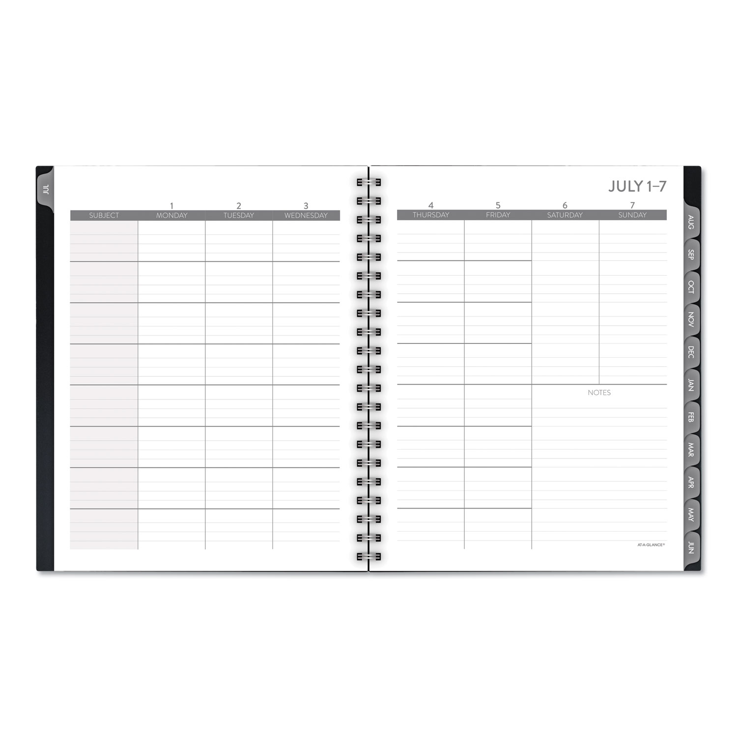 Teacher Collection Academic Planner, 11 x 8 1/2, Navy, 2019-2020