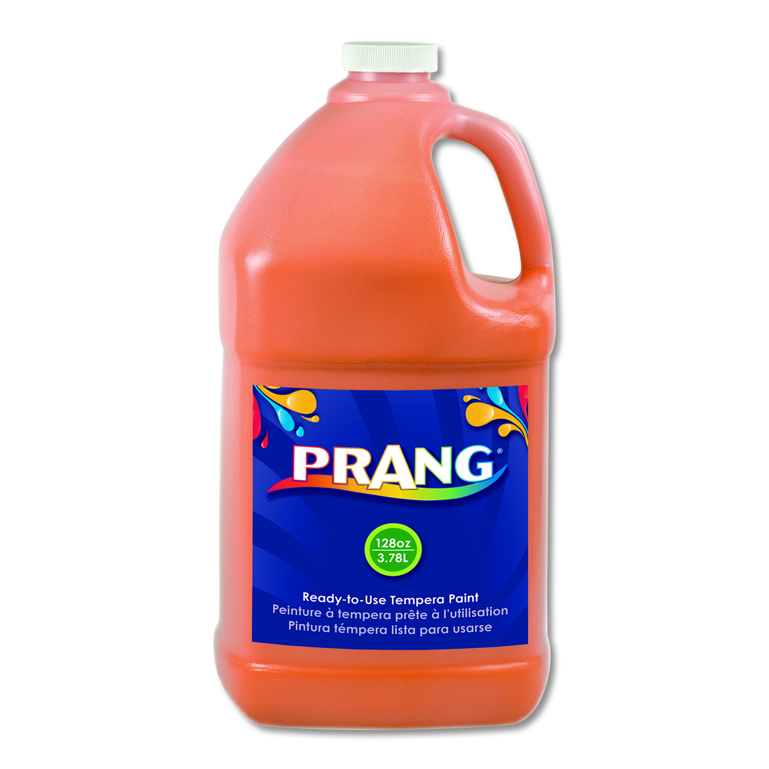  Prang 22802 Ready-to-Use Tempera Paint, Orange, 1 gal (DIX22802) 