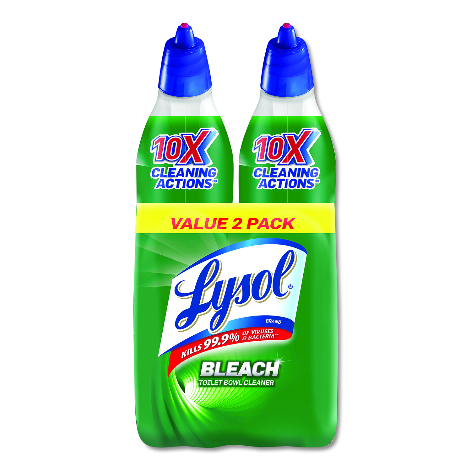  LYSOL Brand 19200-96085 Disinfectant Toilet Bowl Cleaner with Bleach, 24 oz, 2/Pack (RAC96085PK) 
