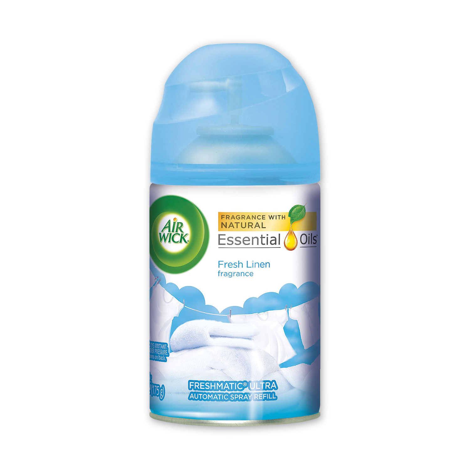  Air Wick 62338-82314 Freshmatic Ultra Spray Refill, Fresh Linen, Aerosol, 5.89 oz, 6/Carton (RAC82314CT) 