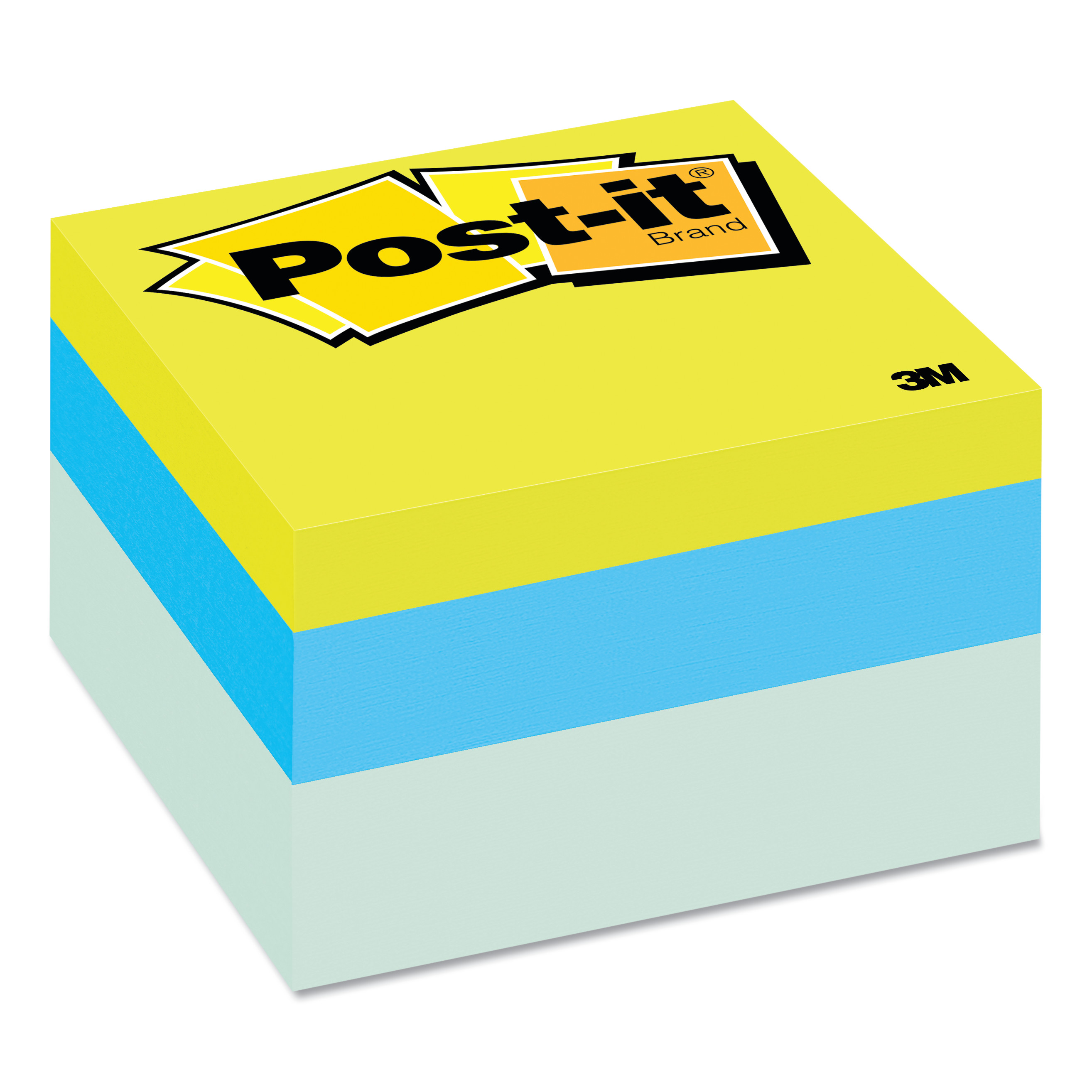  Post-it Notes 2056-RC Original Cubes, 3 x 3, Blue Wave, 470-Sheet (MMM2056RC) 