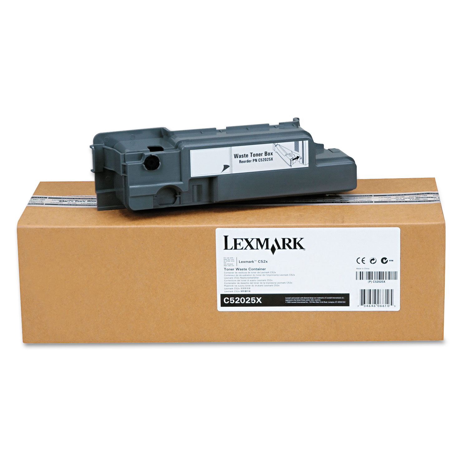  Lexmark C52025X C52025X Waste Toner Box, 30000 Page-Yield (LEXC52025X) 