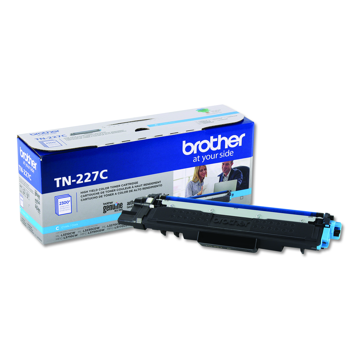  Brother TN227C TN227C High-Yield Toner, 2300 Page-Yield, Cyan (BRTTN227C) 