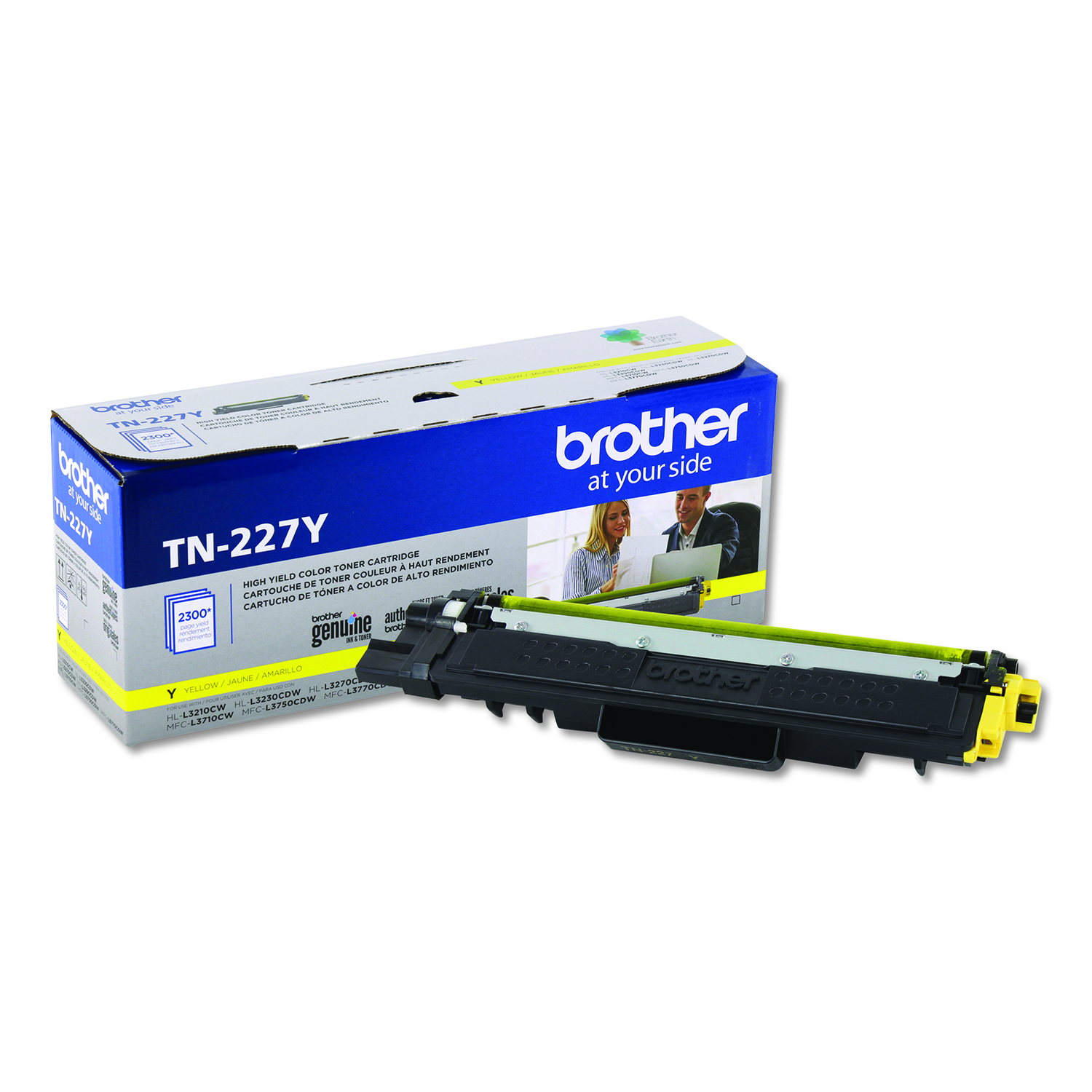  Brother TN227Y TN227Y High-Yield Toner, 2300 Page-Yield, Yellow (BRTTN227Y) 