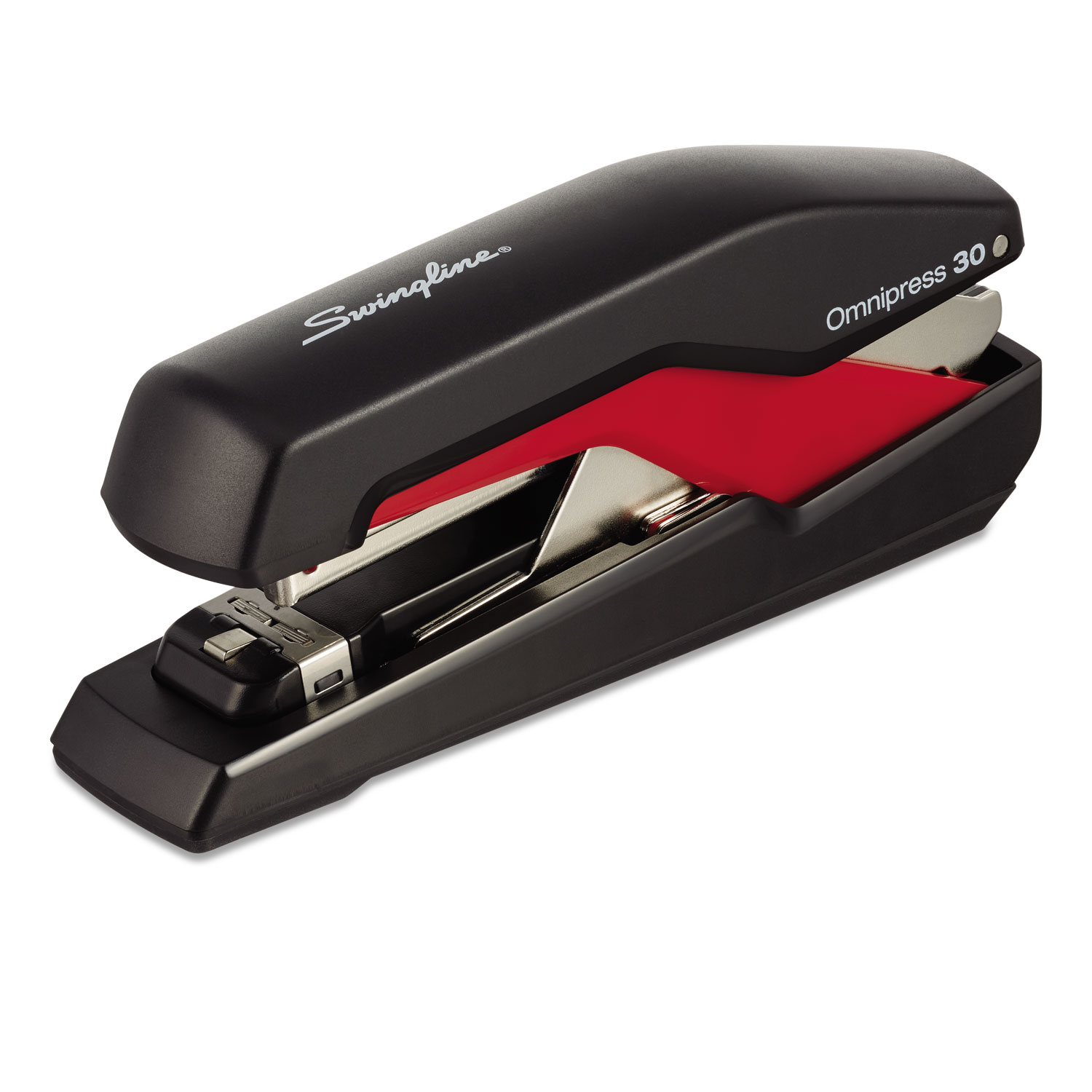  Swingline 5000586 Omnipress SO30 Full Strip Stapler, 30-Sheet Capacity, Black/Red (RPD5000586) 