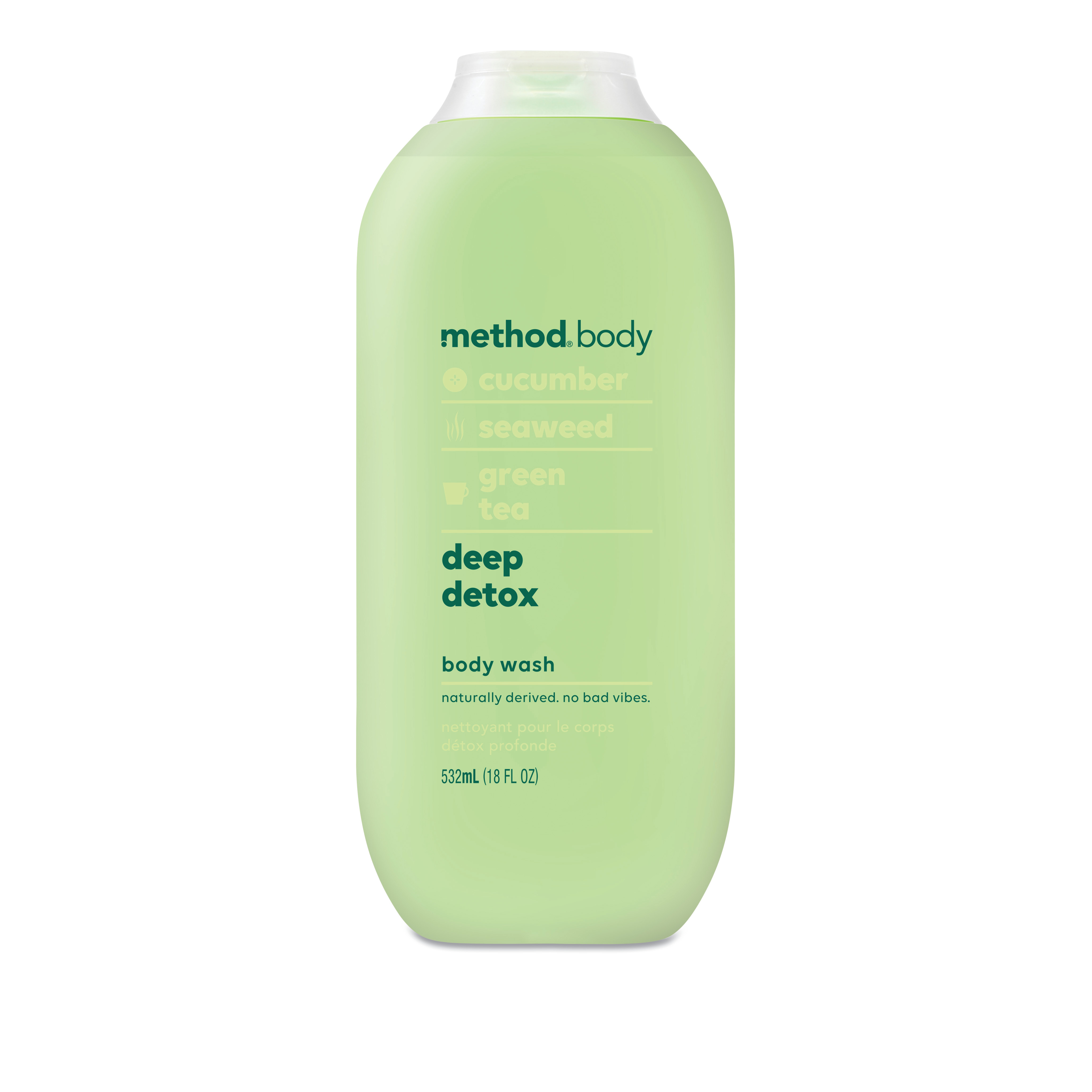  Method MTH01858 Womens Body Wash, 18 oz, Cucumber/Seaweed/Green Tea, 6/Carton (MTH01858) 