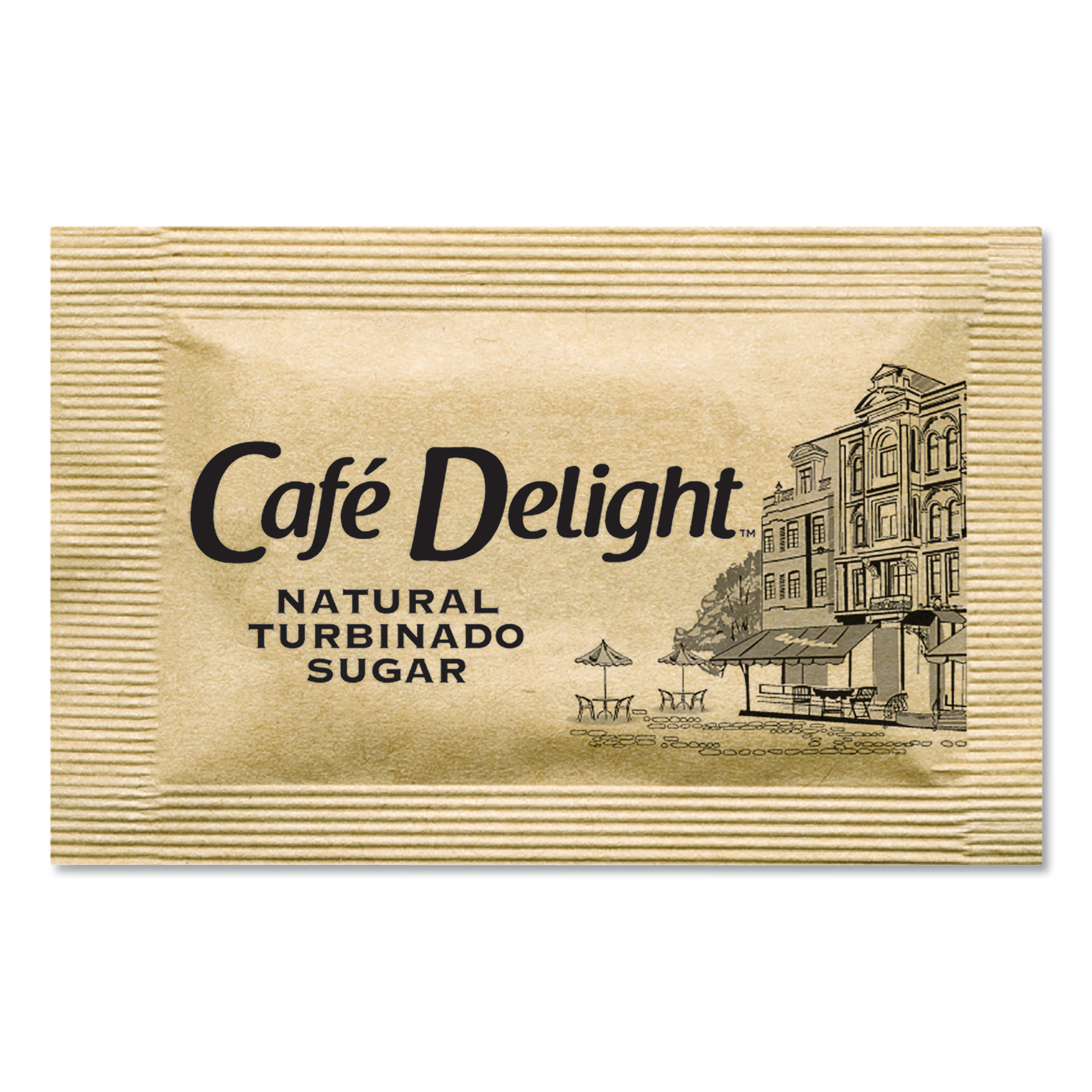  Café Delight OFX11276 Raw Turbinado Sugar Packets, 2.8 g Packet, 2000 Packets/Box (OFX11276) 