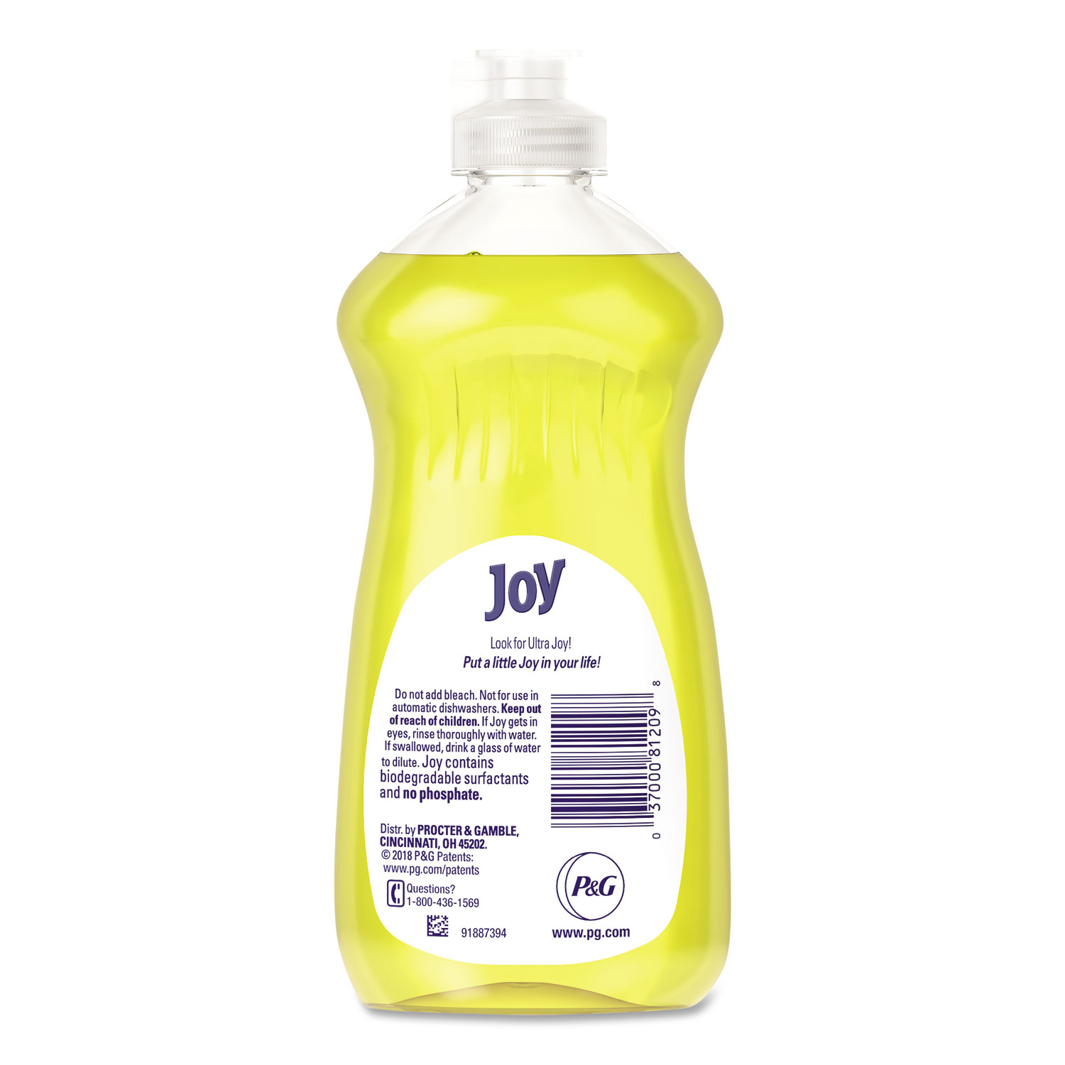 Dishwashing Liquid, Lemon, 12.6 oz Bottle, 12/Carton