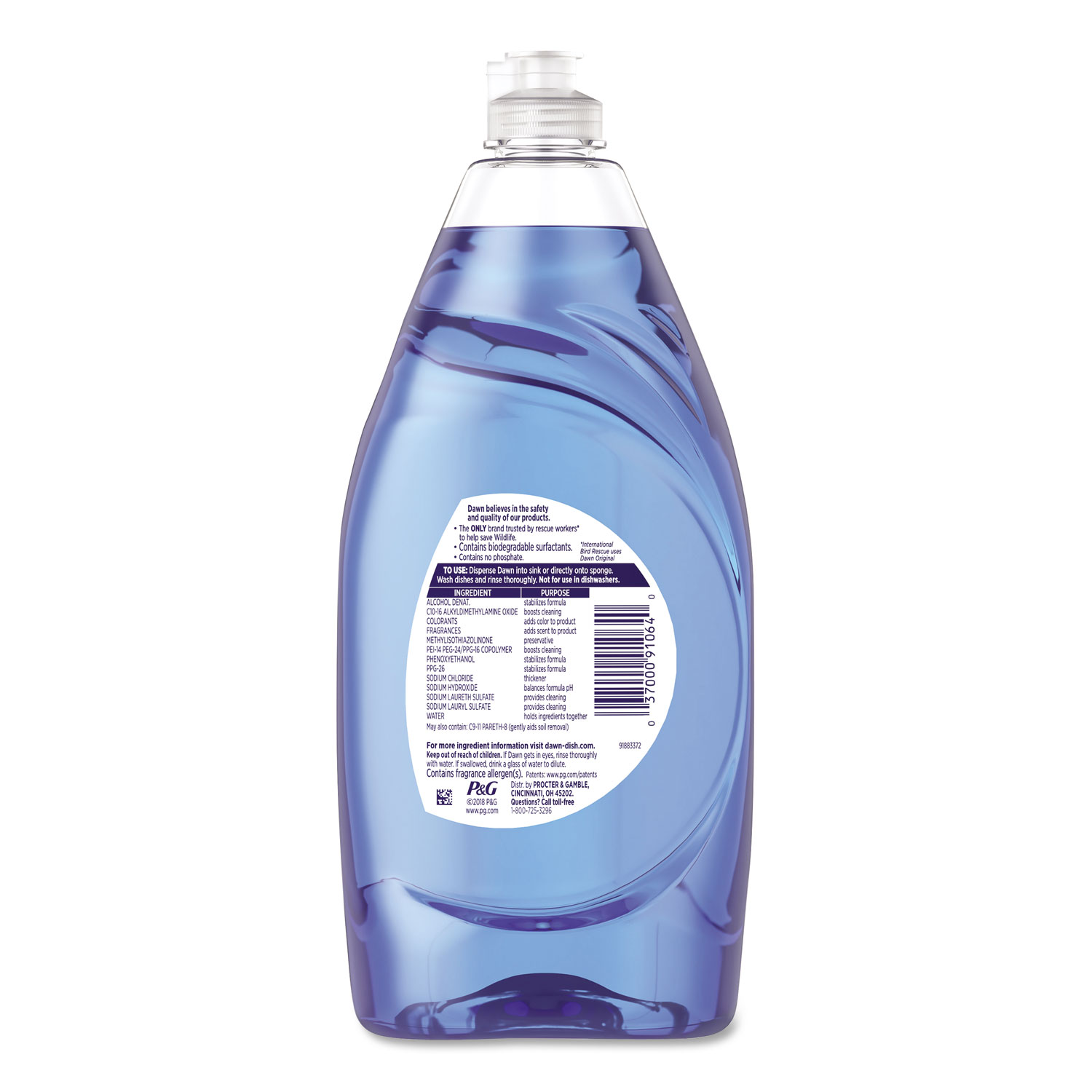 Ultra Liquid Dish Detergent, Dawn Original, 40 oz Bottle, 8/Carton