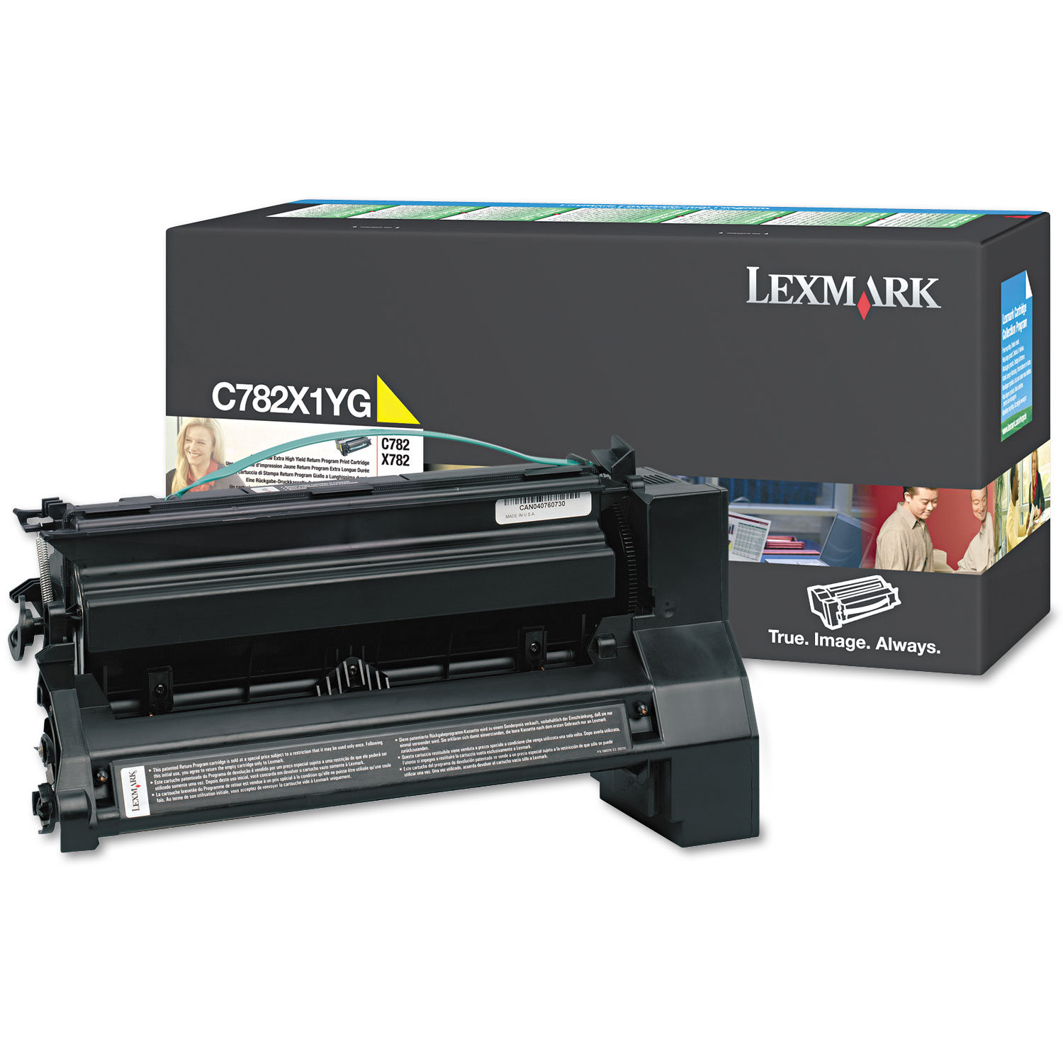 C782X1YG Extra High-Yield Toner, 15000 Page-Yield, Yellow