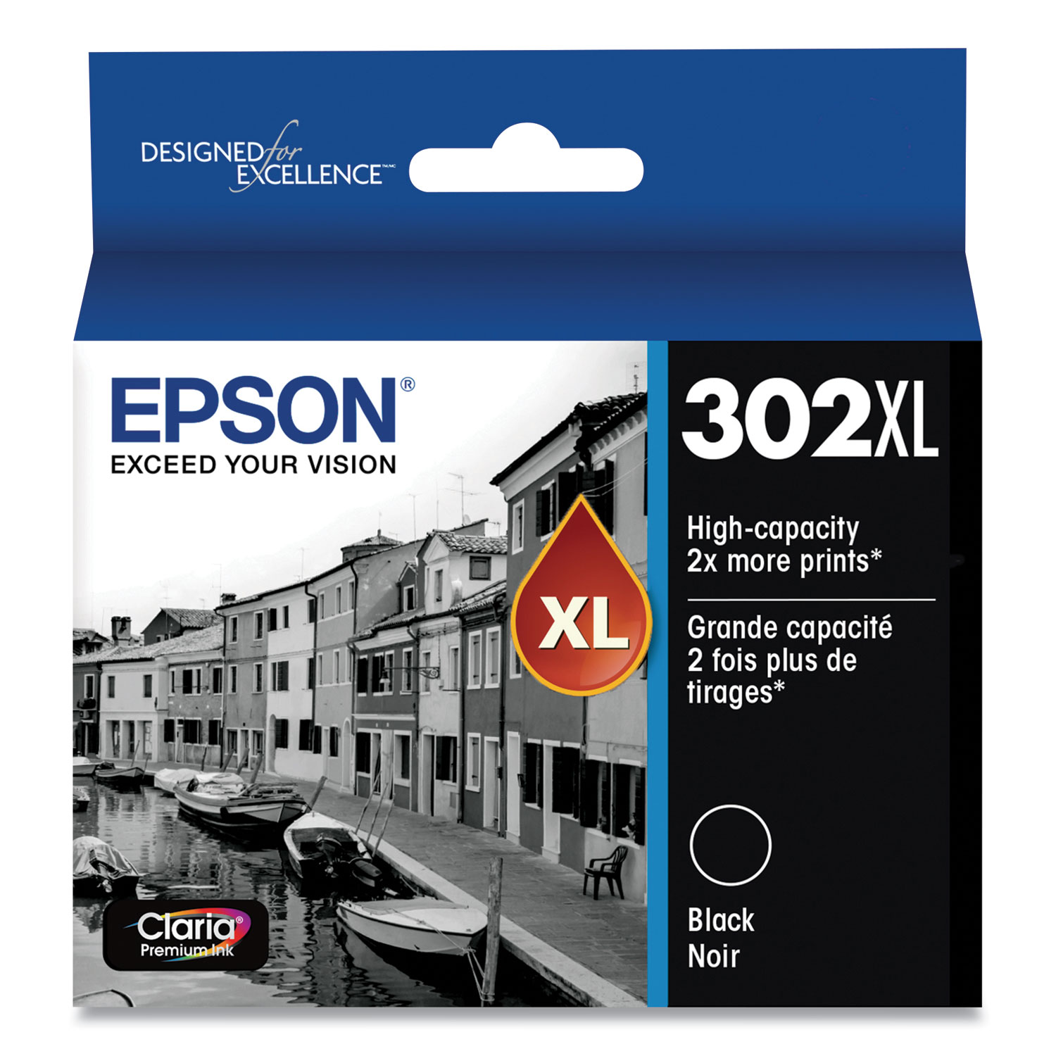  Epson T302XL020-S T302XL020S (T302XL) Claria High-Yield Ink, Black (EPST302XL020S) 