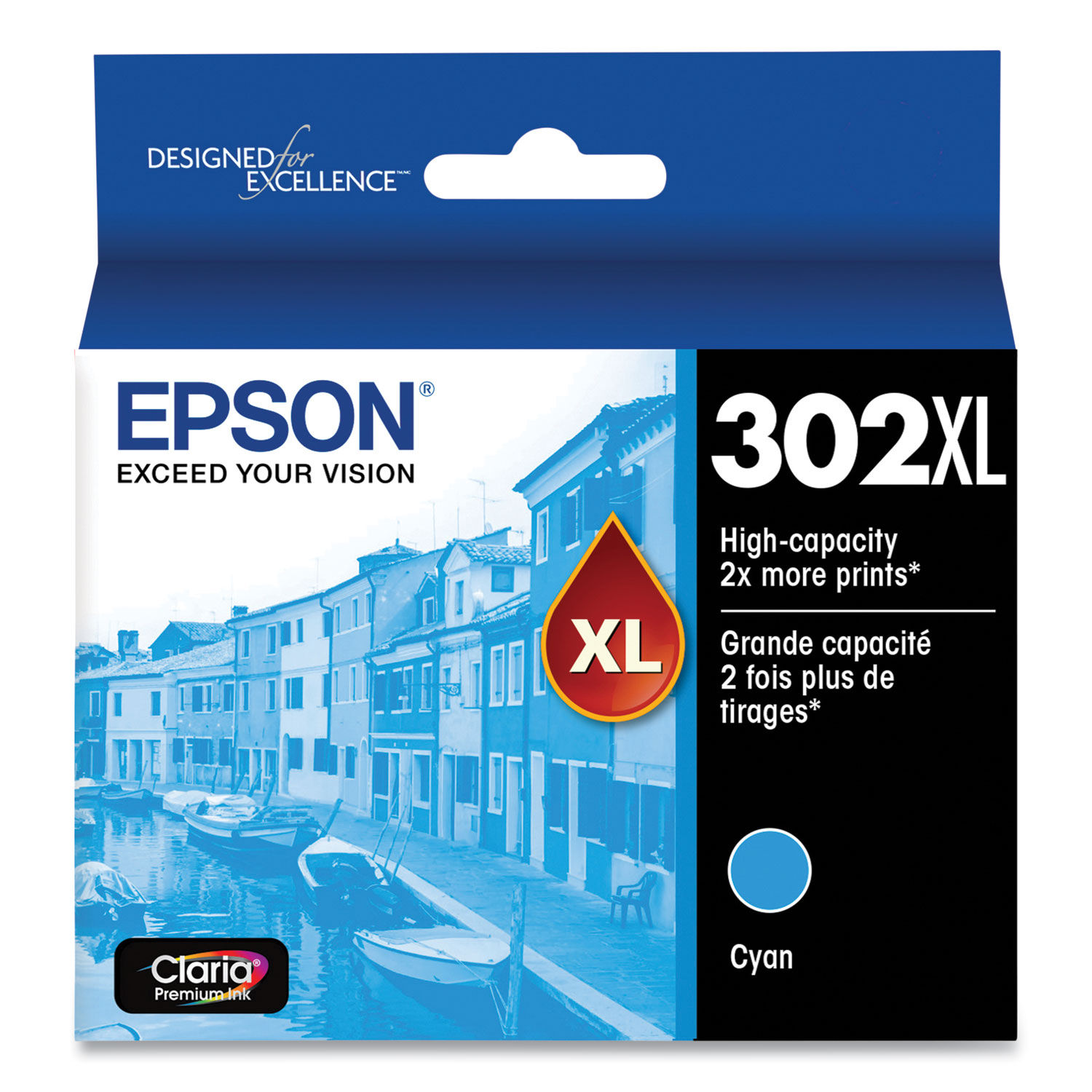  Epson T302XL220-S T302XL220S (T302XL) Claria High-Yield Ink, Cyan (EPST302XL220S) 