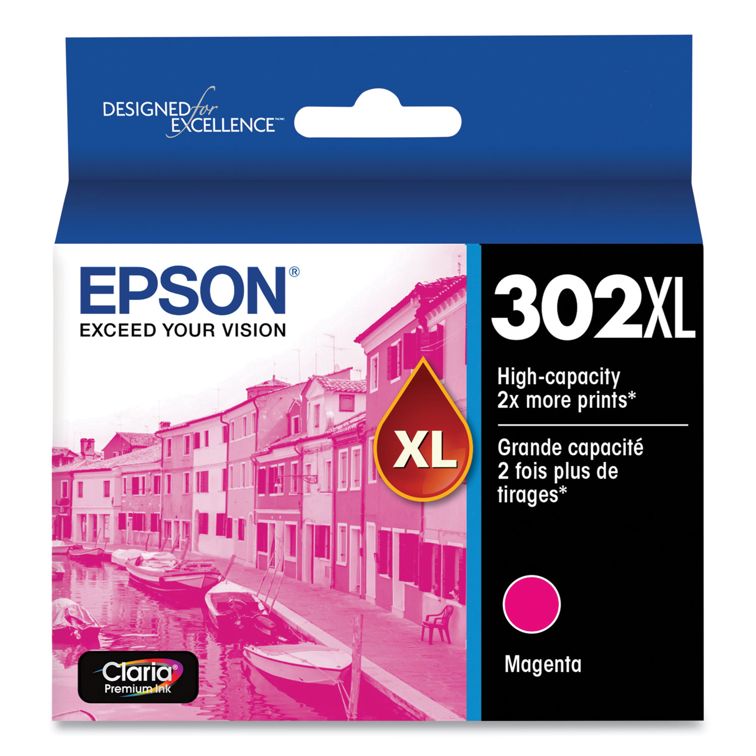 T302XL320S (T302XL) Claria High-Yield Ink, Magenta