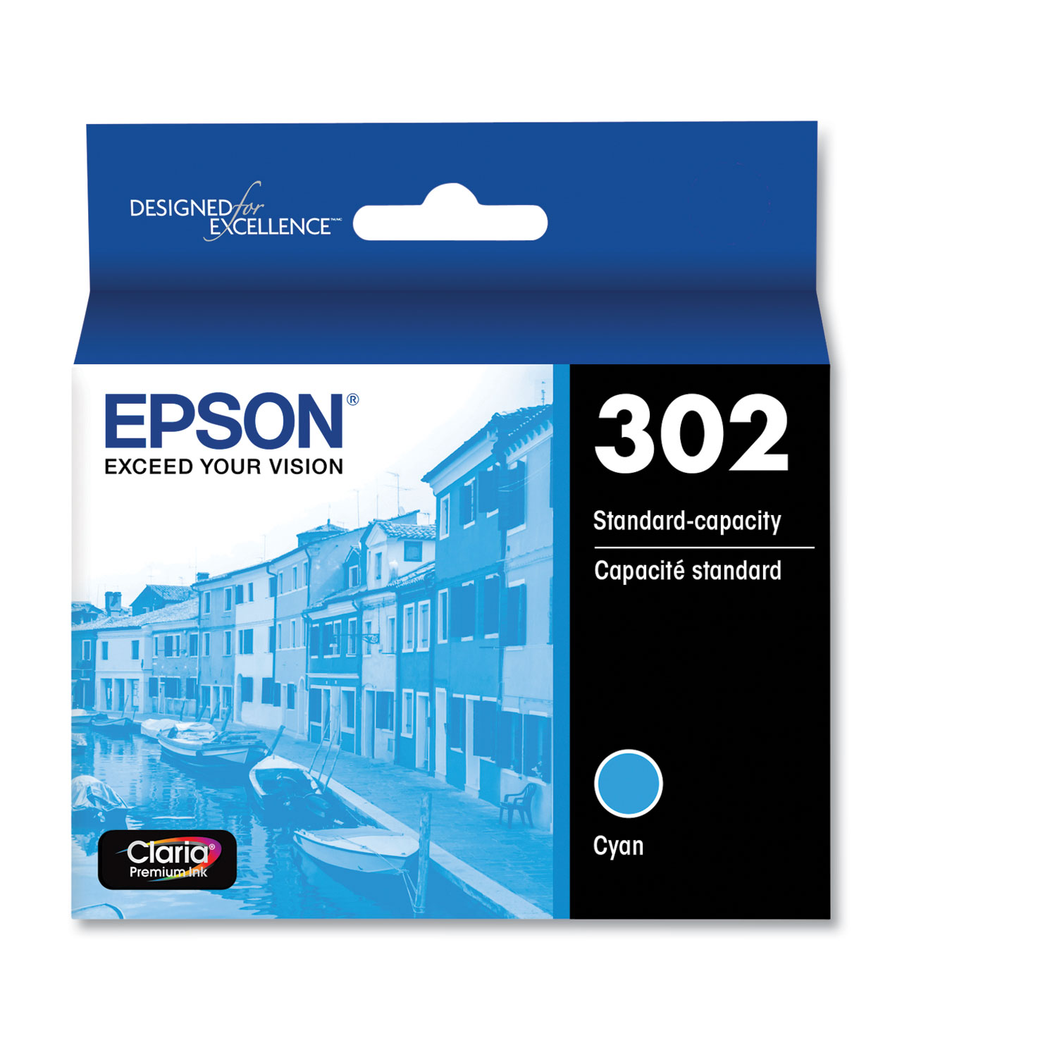  Epson T302220-S T302220S (T302) Claria Ink, Cyan (EPST302220S) 