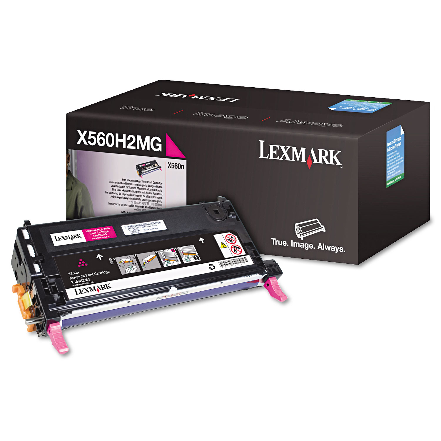  Lexmark X560H2MG X560H2MG High-Yield Toner, 10000 Page-Yield, Magenta (LEXX560H2MG) 