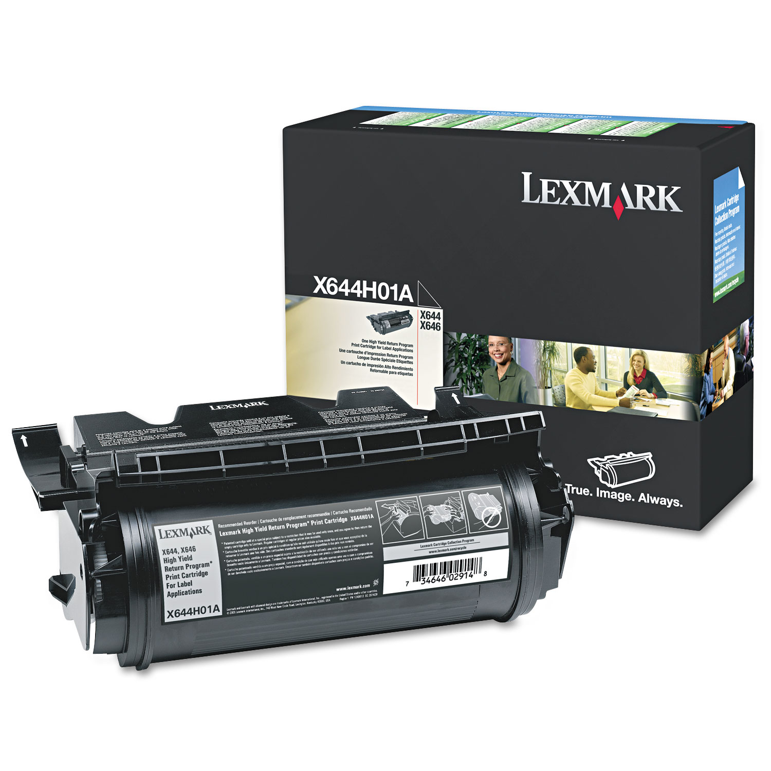 X644H01A Extra High-Yield Toner, 32000 Page-Yield, Black