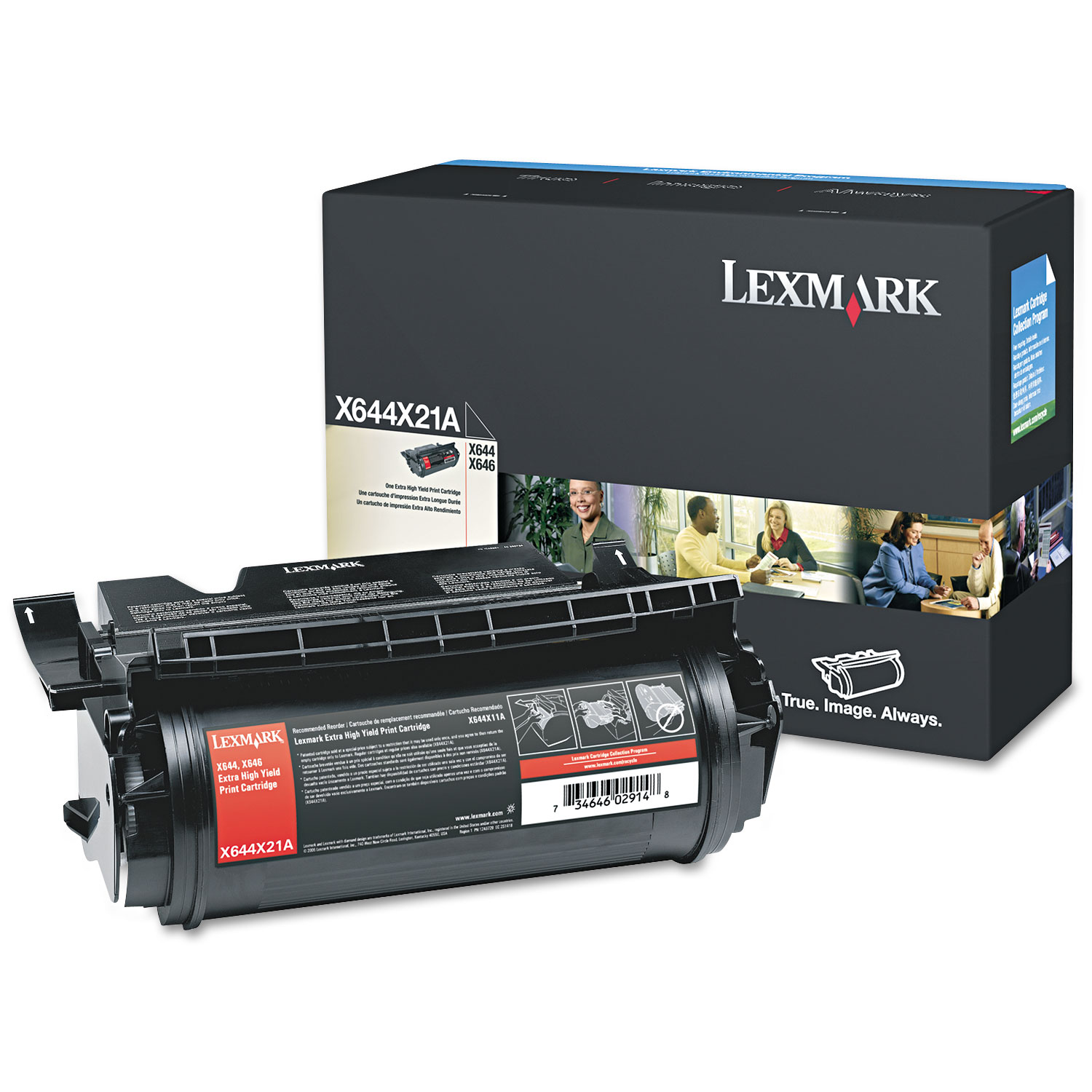 X644X21A Extra High-Yield Toner, 32000 Page-Yield, Black