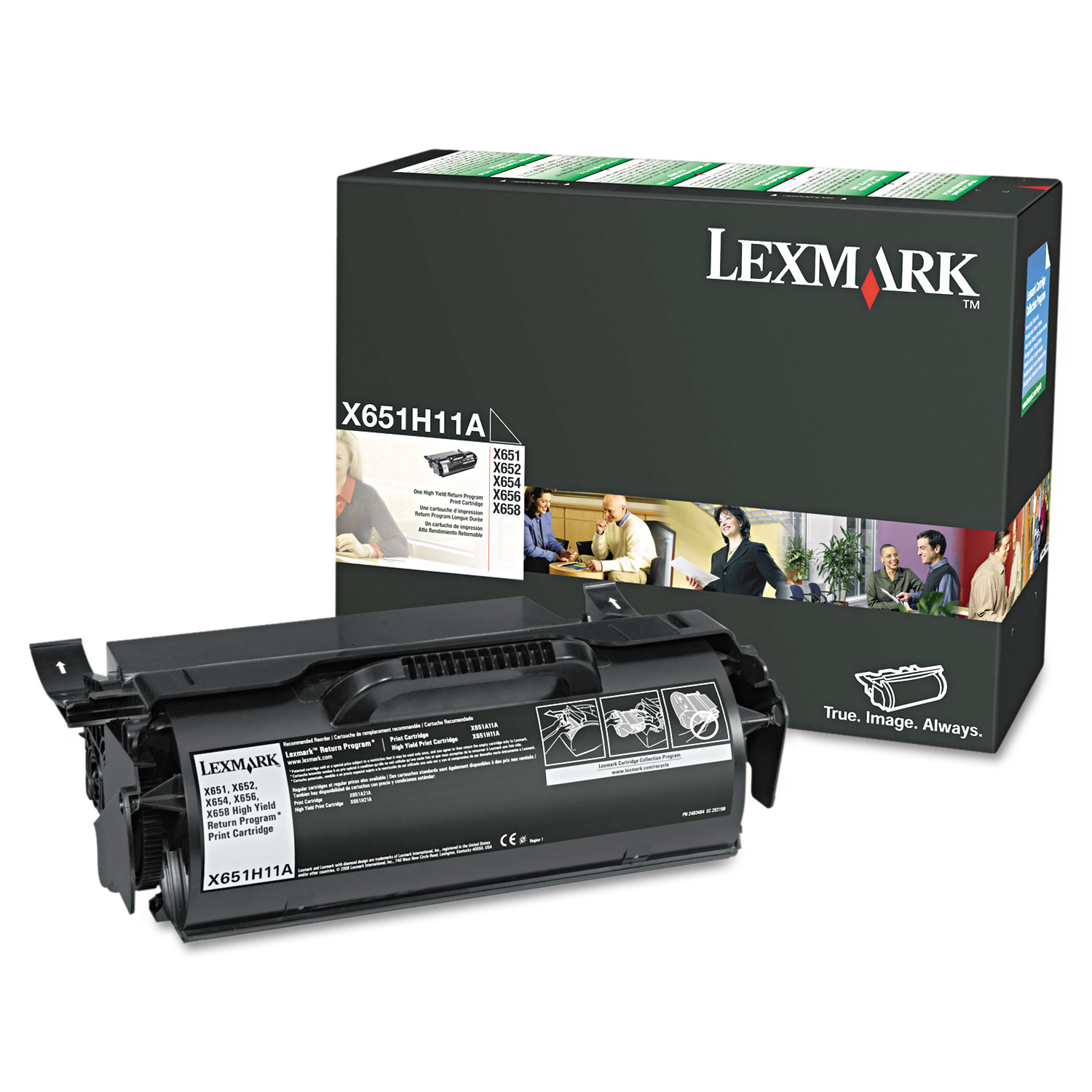  Lexmark X651H11A X651H11A Return Program High-Yield Toner, 25000 Page-Yield, Black (LEXX651H11A) 