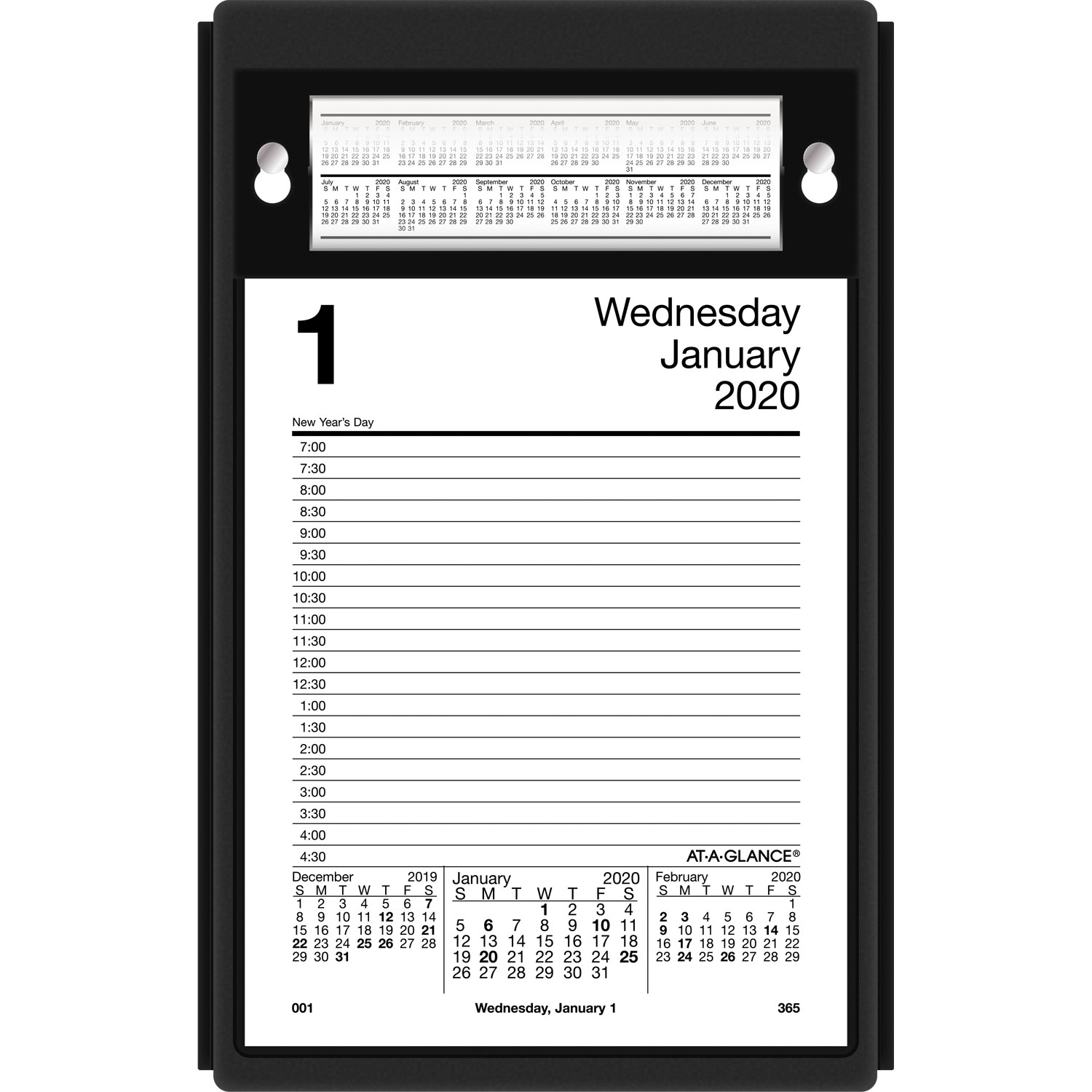 AAGE45850 AtAGlance Pad Style Desk Calendar Refill Zuma