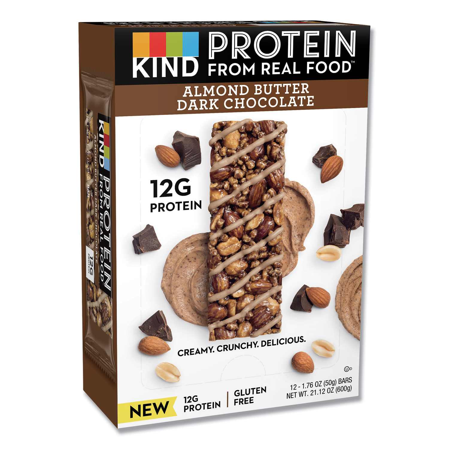  KIND 26832 Protein Bars, Almond Butter Dark Chocolate, 1.76 oz, 12/Pack (KND26832) 