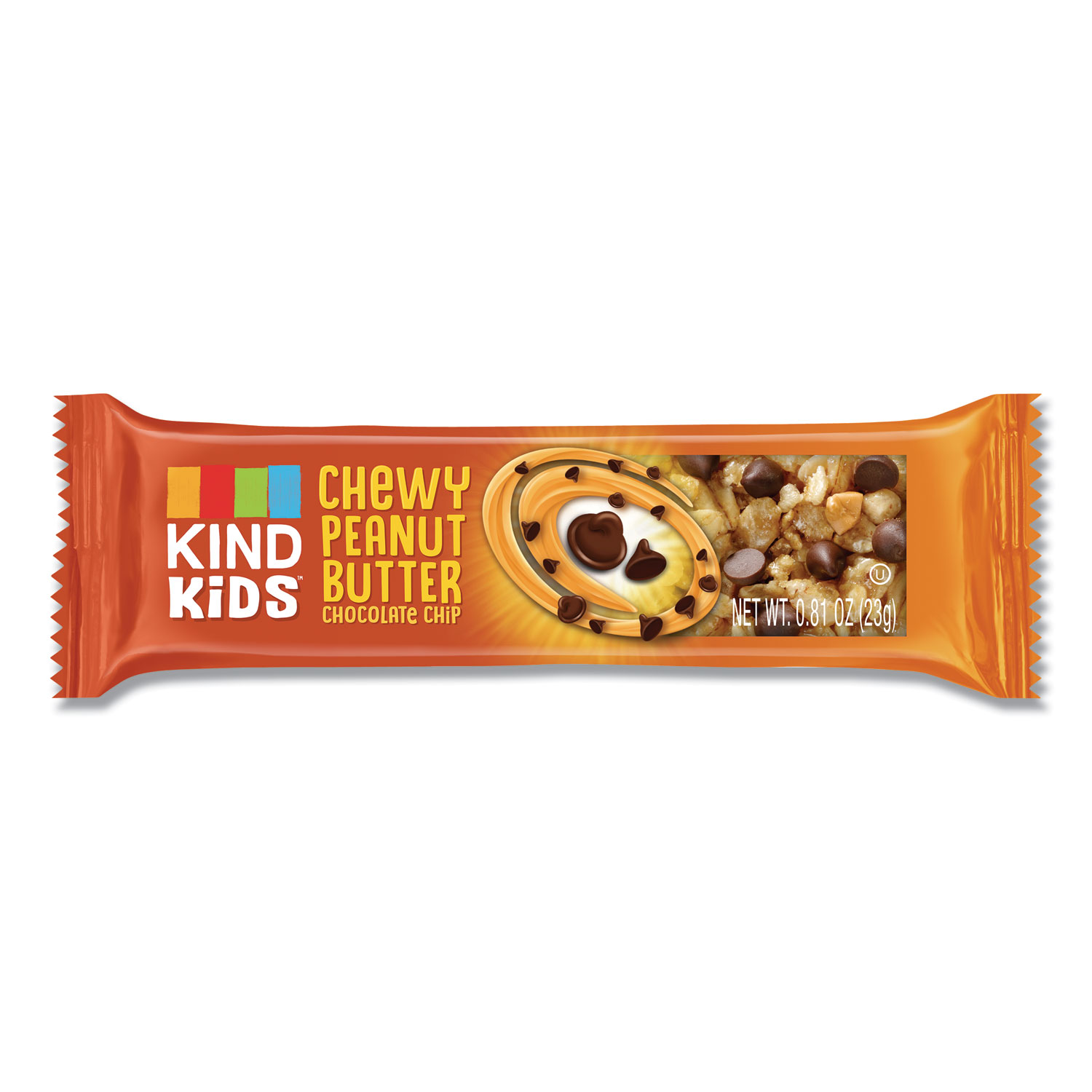 Kids Bars, Chewy Peanut Butter Chocolate Chip, 0.81 oz, 6/Pack