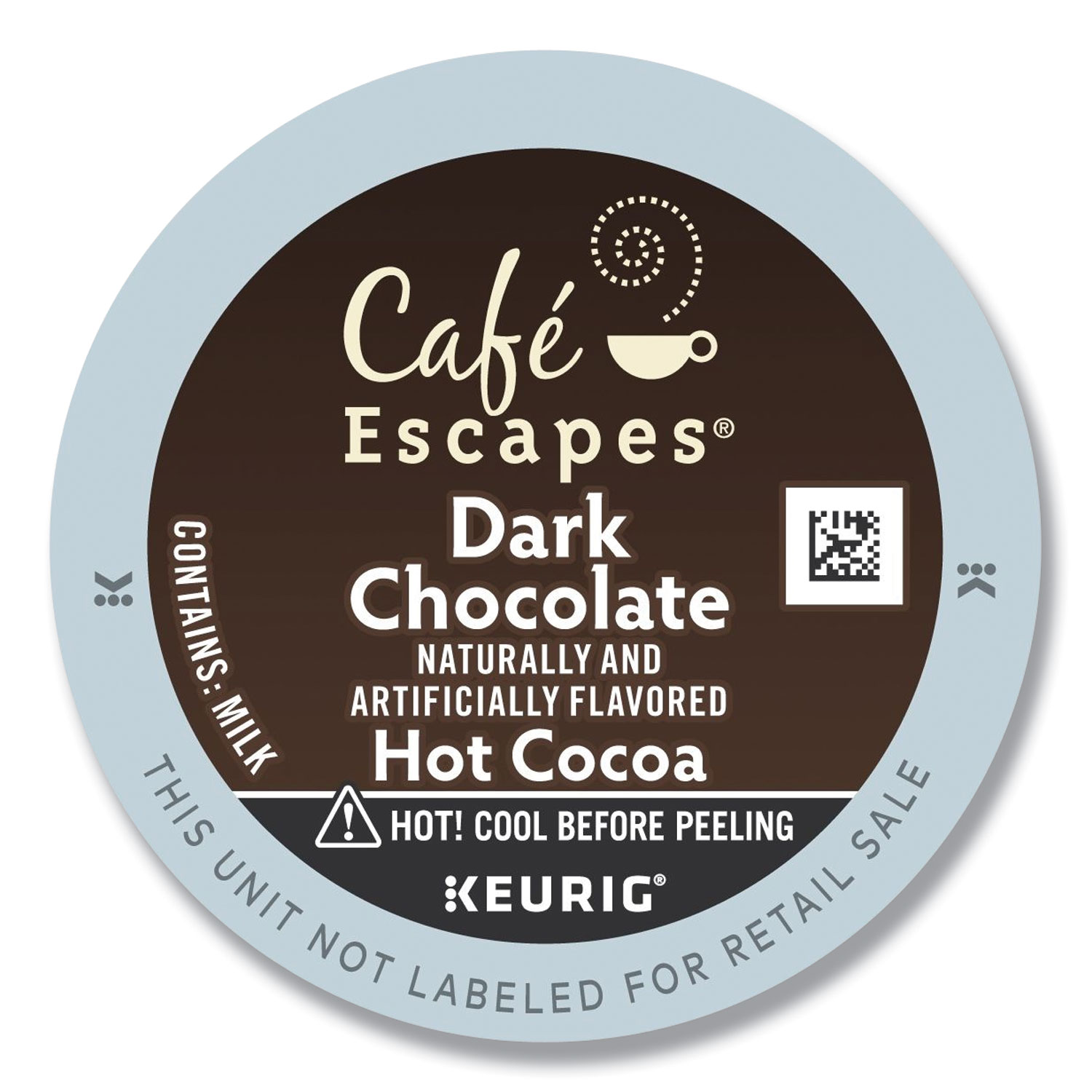  Café Escapes 6802CT Dark Chocolate Hot Cocoa K-Cups, 24/Box, 4 Box/Carton (GMT6802CT) 