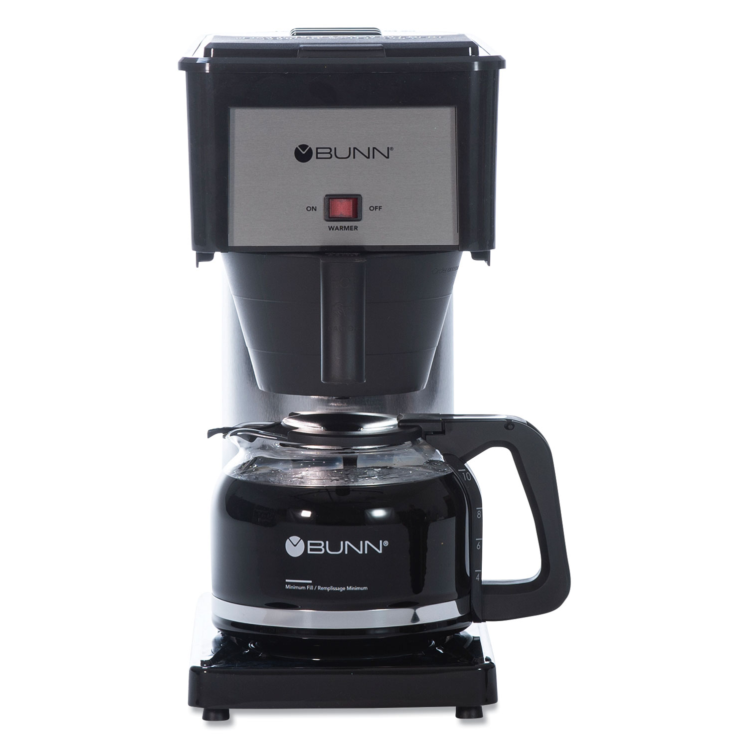  BUNN 38300.0066 10-Cup Velocity Brew BX Coffee Brewer, Black, Stainless Steel (BUNBXB) 