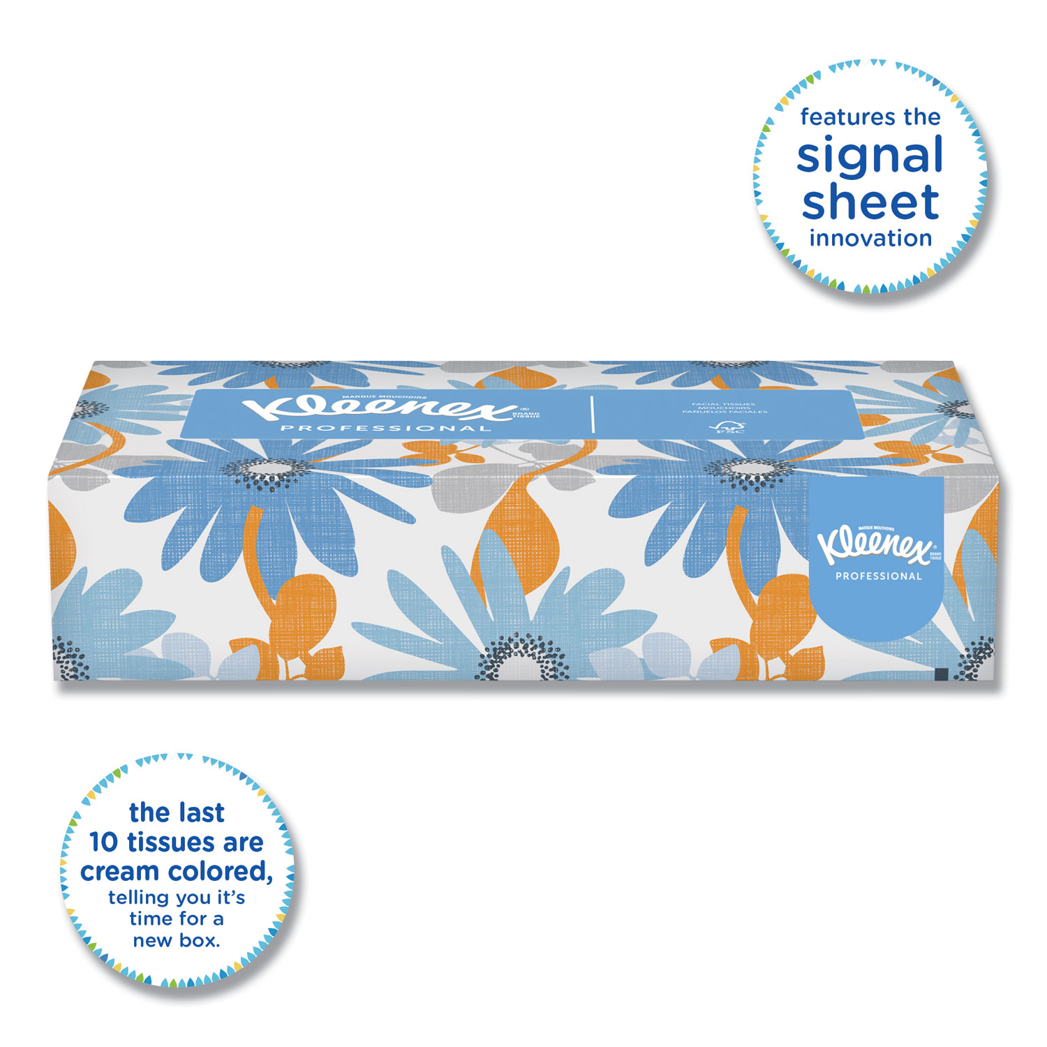 White Facial Tissue, 2-Ply, 100 Sheets/Box, 5 Boxes/Pack, 6 Packs ...