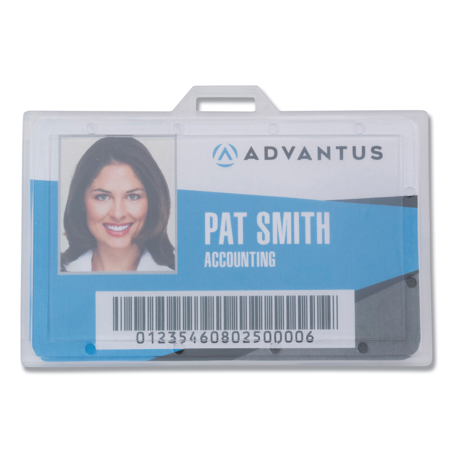  Advantus 97099 ID Card Holders, Horizontal, 4 1/2 x 4, Clear, 25/PK (AVT97099) 
