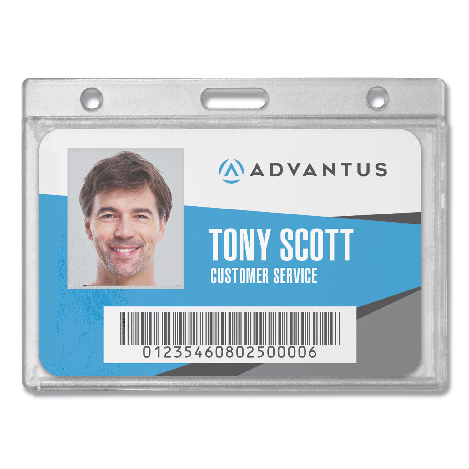  Advantus 76075 Frosted Rigid Badge Holder, 3 3/8 x 2 1/8, Clear, Horizontal, 25/BX (AVT76075) 