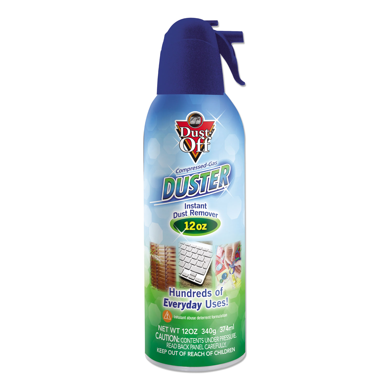 Disposable Compressed Air Duster, 12 oz Can - Zerbee