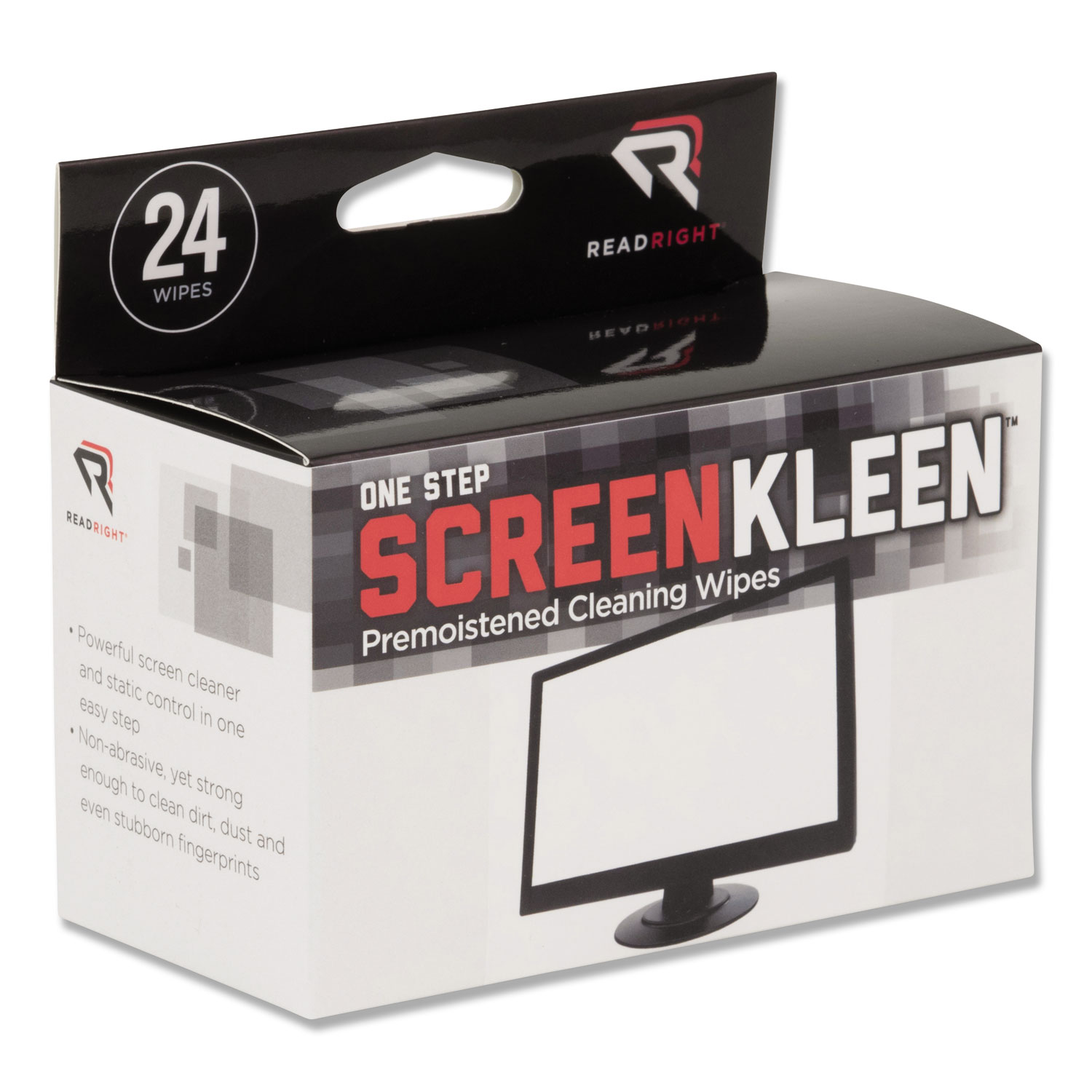  Read Right RR1209 OneStep Screen Cleaner, 5 x 5, 24/Box (REARR1209) 