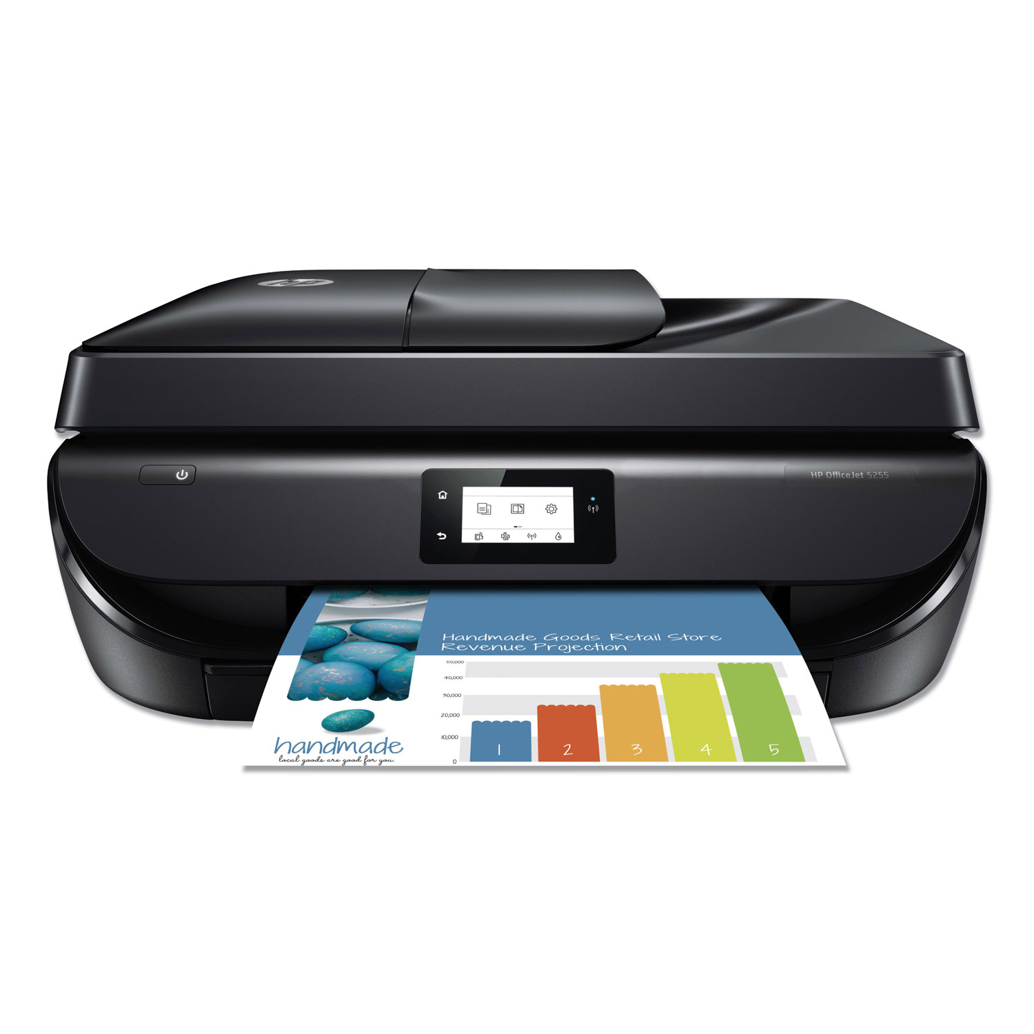  HP M2U75A#B1H Officejet 5255 All-in-One Printer, Copy/Fax/Print/Scan (HEWM2U75A) 