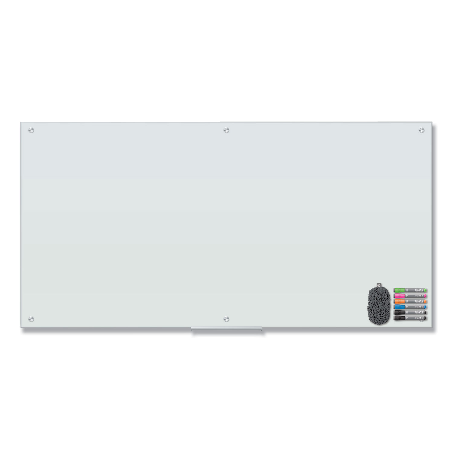  U Brands 3973U00-01 Magnetic Glass Dry Erase Board Value Pack, 72 x 36, White (UBR3973U0001) 