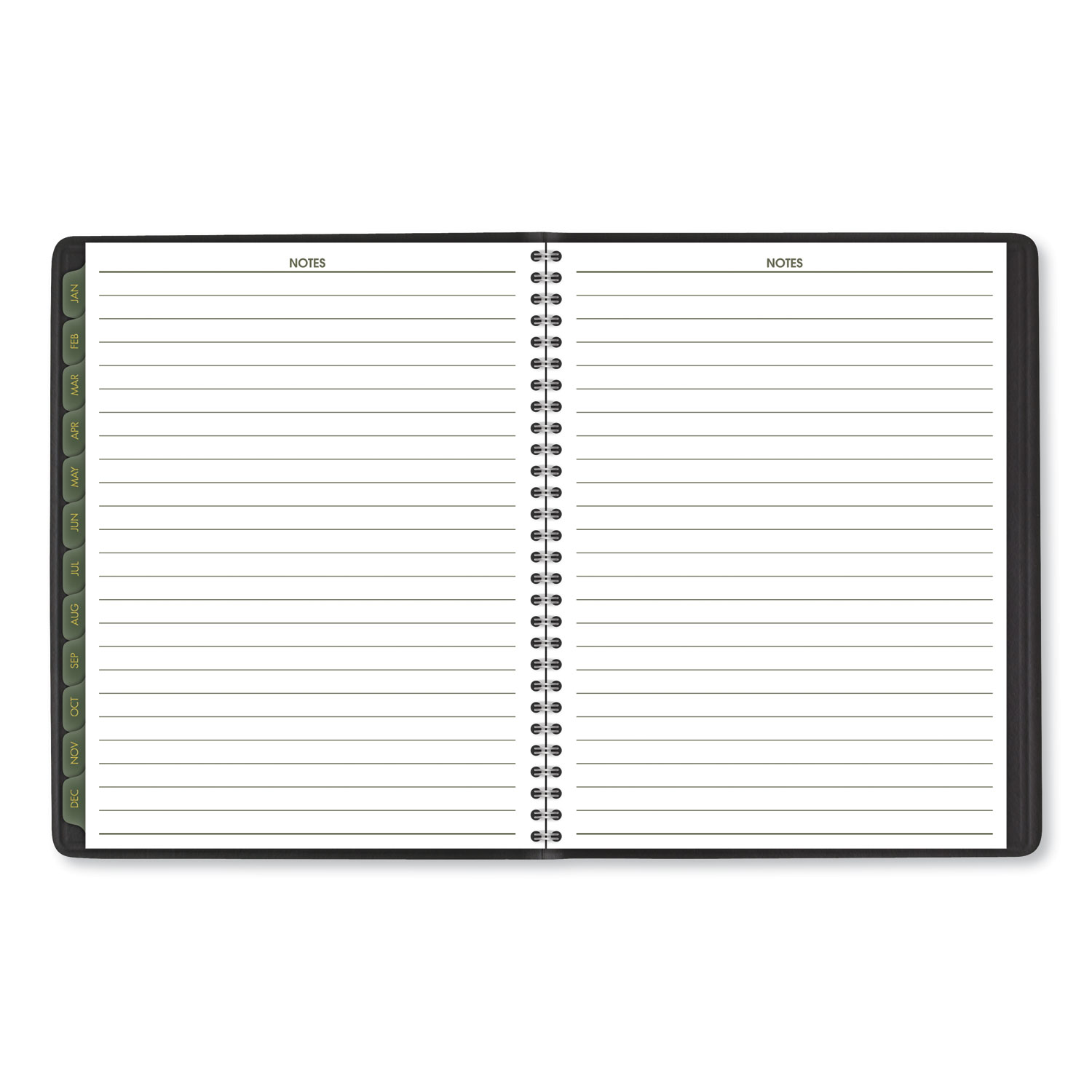 Recycled Weekly/Monthly Classic Appointment Book, 10 7/8 x 8 1/4, Black, 2020